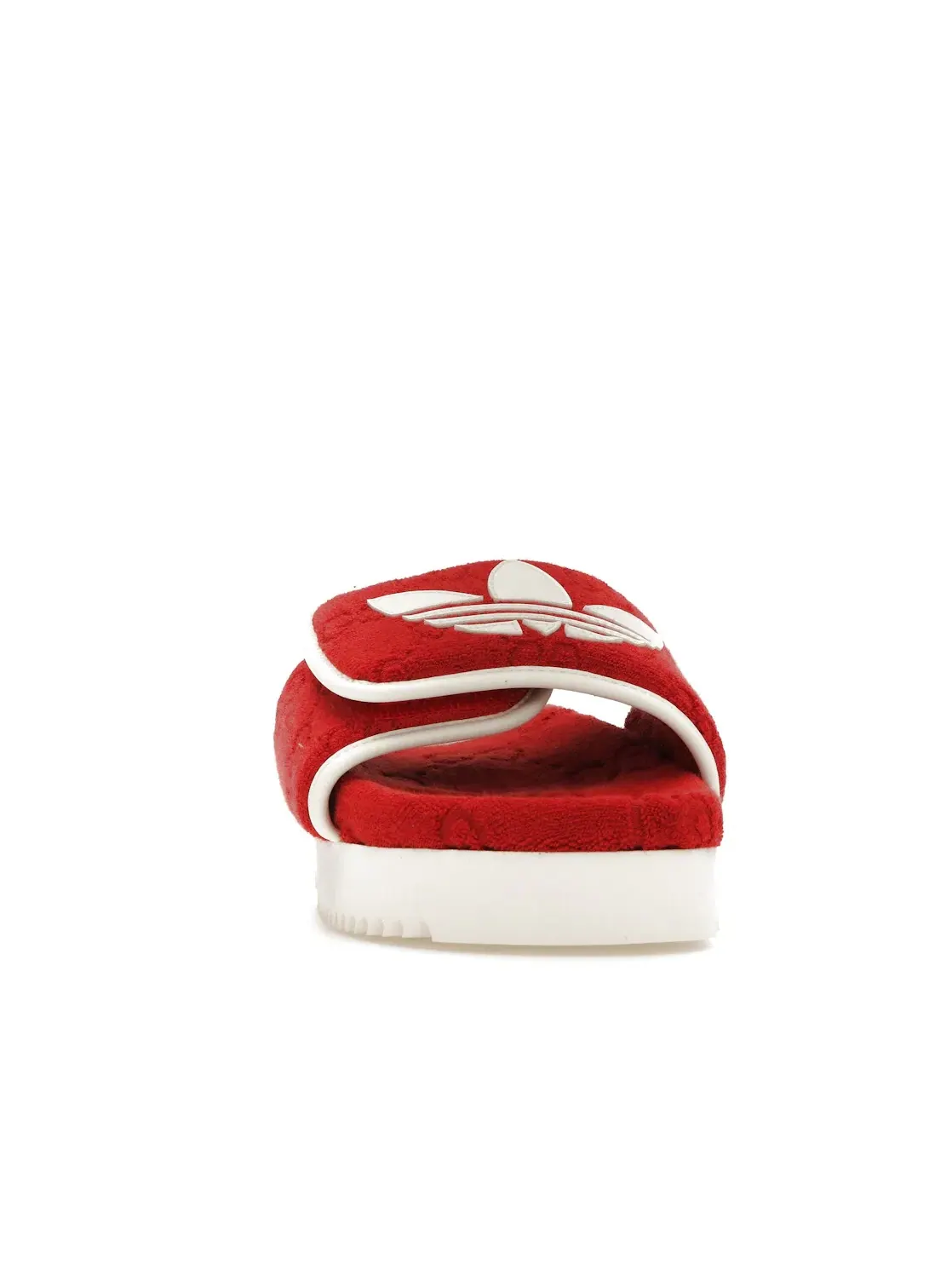 Шлепанцы женские Adidas x Gucci Monogram Slide — изображение 2 из 4, красные