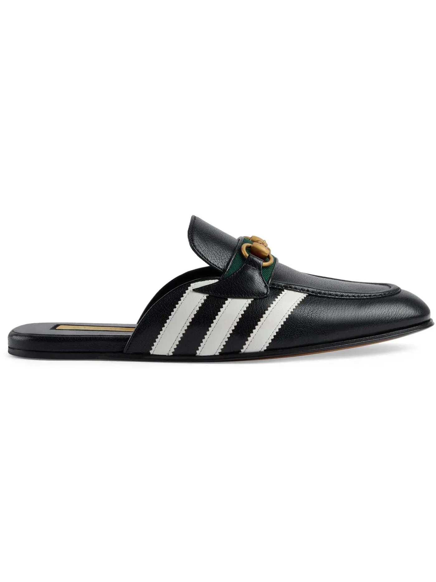 Туфли-лодочки Gucci x Adidas Horsebit, кожаные — изображение 1 из 1, черный