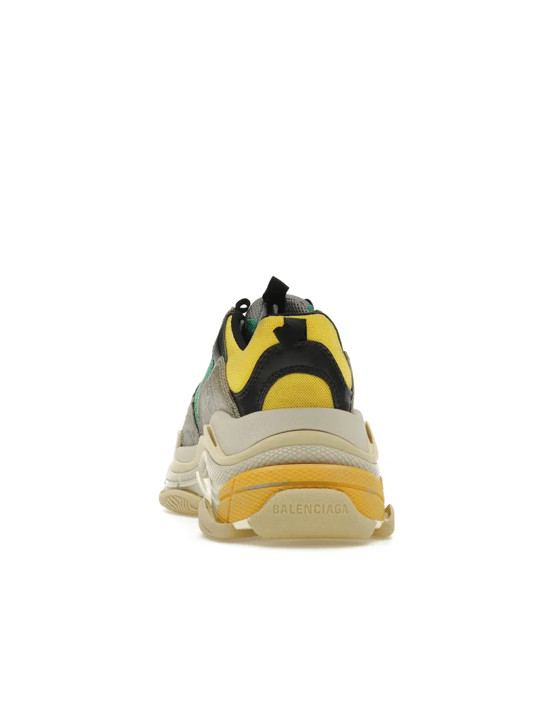 Кроссовки женские Gucci x Balenciaga The Hacker Project Triple S, с принтом — изображение 4 из 4, бежевый синий желтый