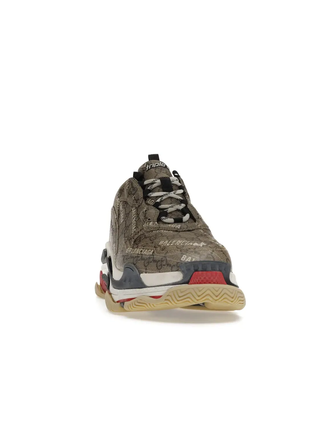 Кроссовки мужские Gucci x Balenciaga The Hacker Project Triple S — изображение 2 из 4, бежевый