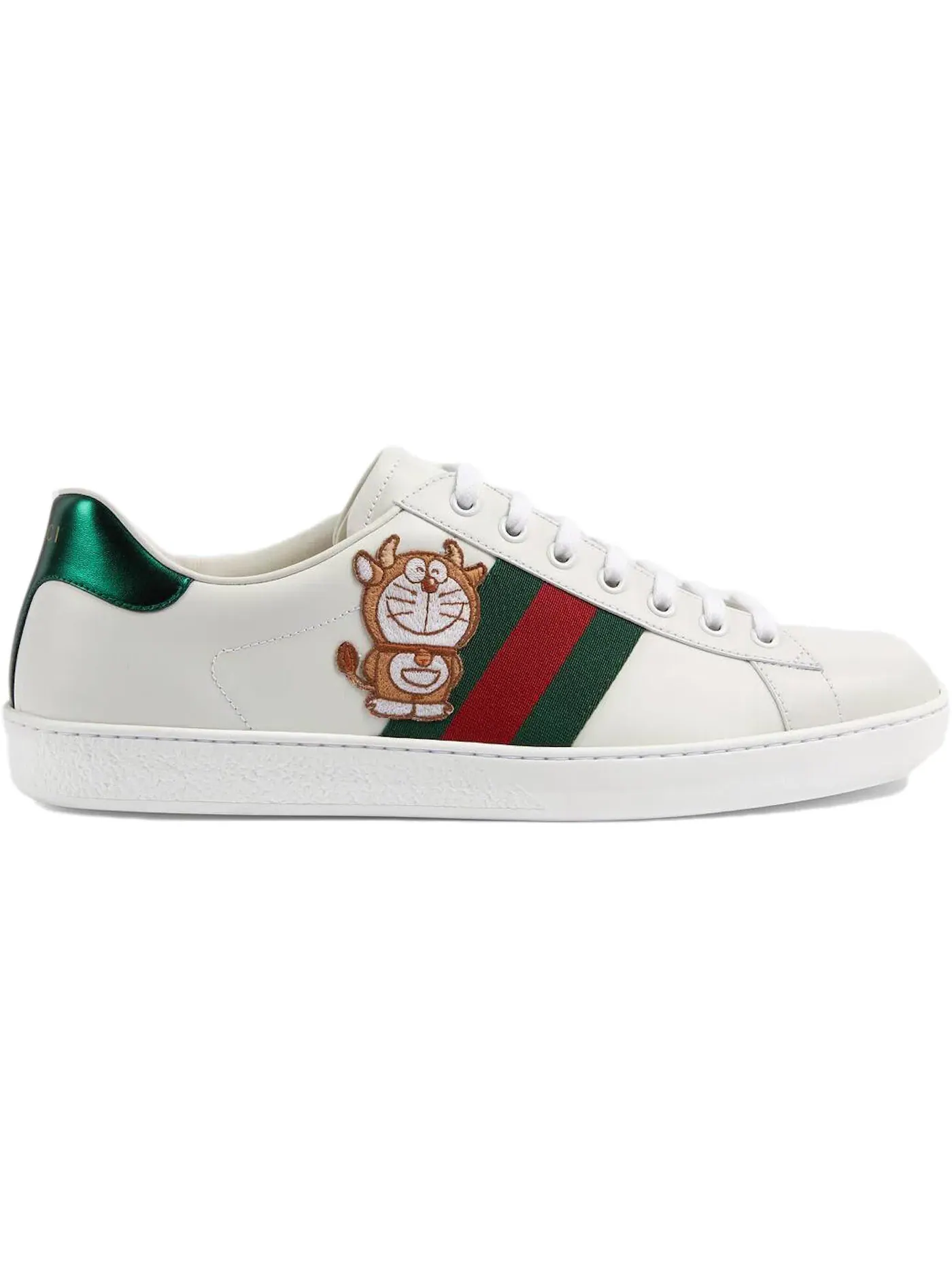 Кроссовки женские Gucci x Doraemon Ace, с принтом Doraemon — изображение 1 из 1
