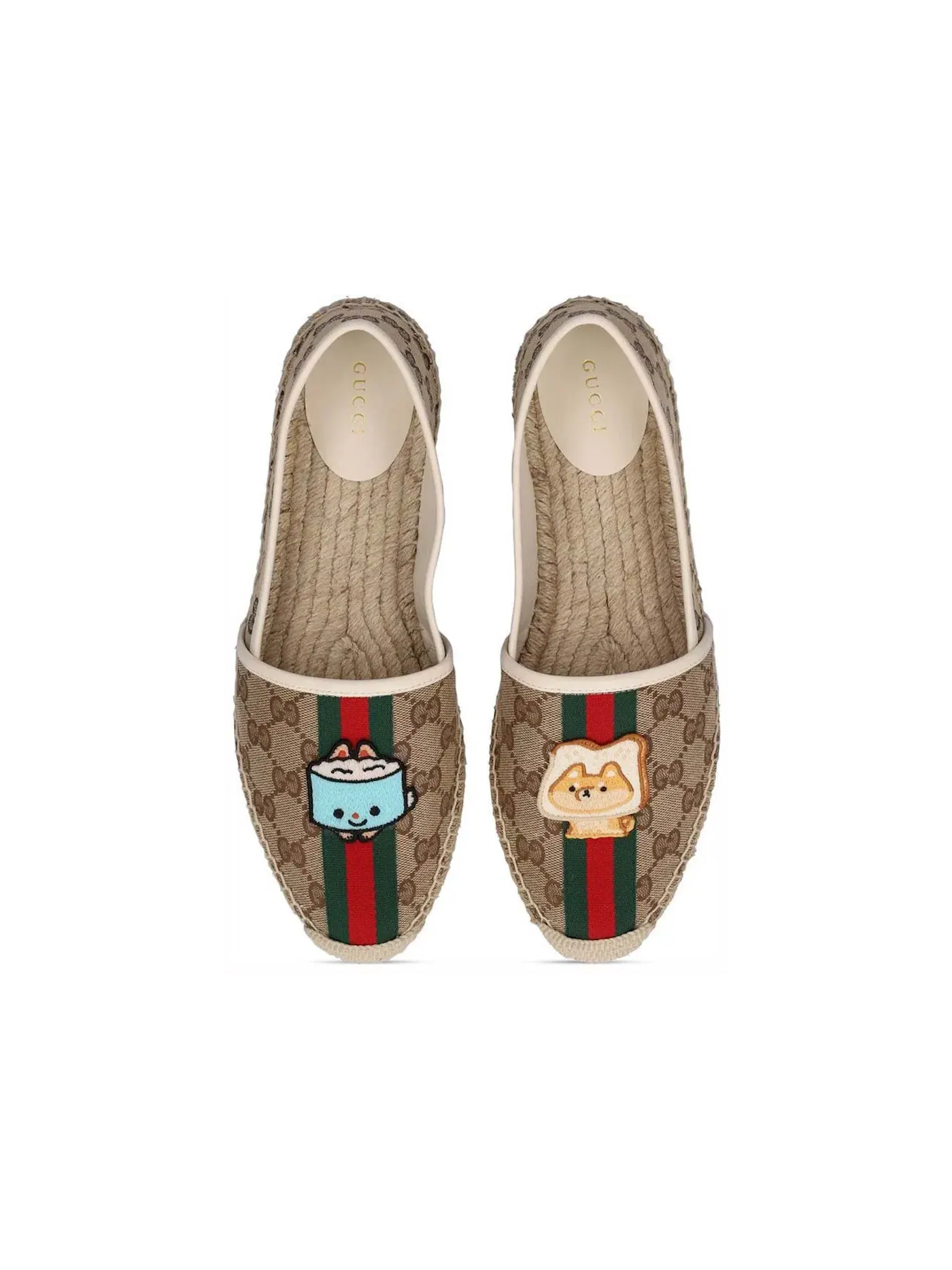 Туфли-лодочки Gucci x Pikarar Appliqu GG Shoes — изображение 2 из 2, бежевый