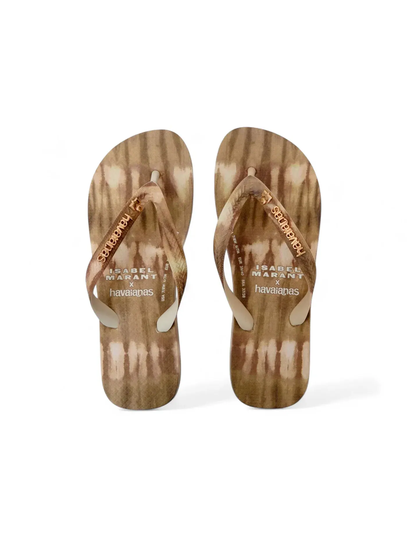 Женские сандалии с принтом Havaianas x Isabel Marant Ikat Print Sandals — изображение 2 из 2, серый
