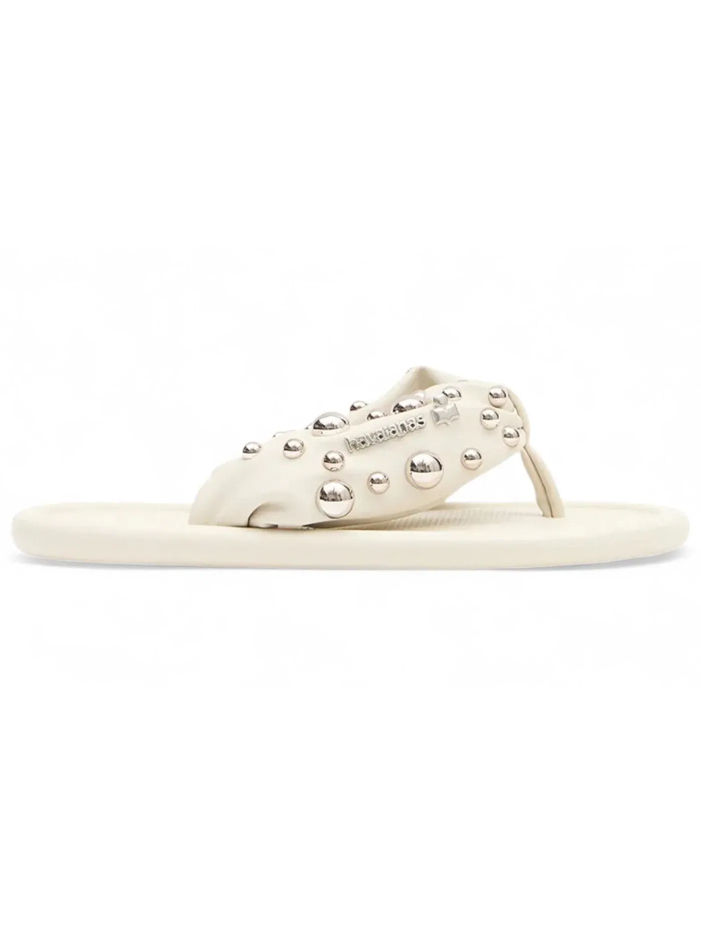 Женские сандалии с шипами Havaianas x Isabel Marant Studs Sandals — изображение 1 из 2, бежевый