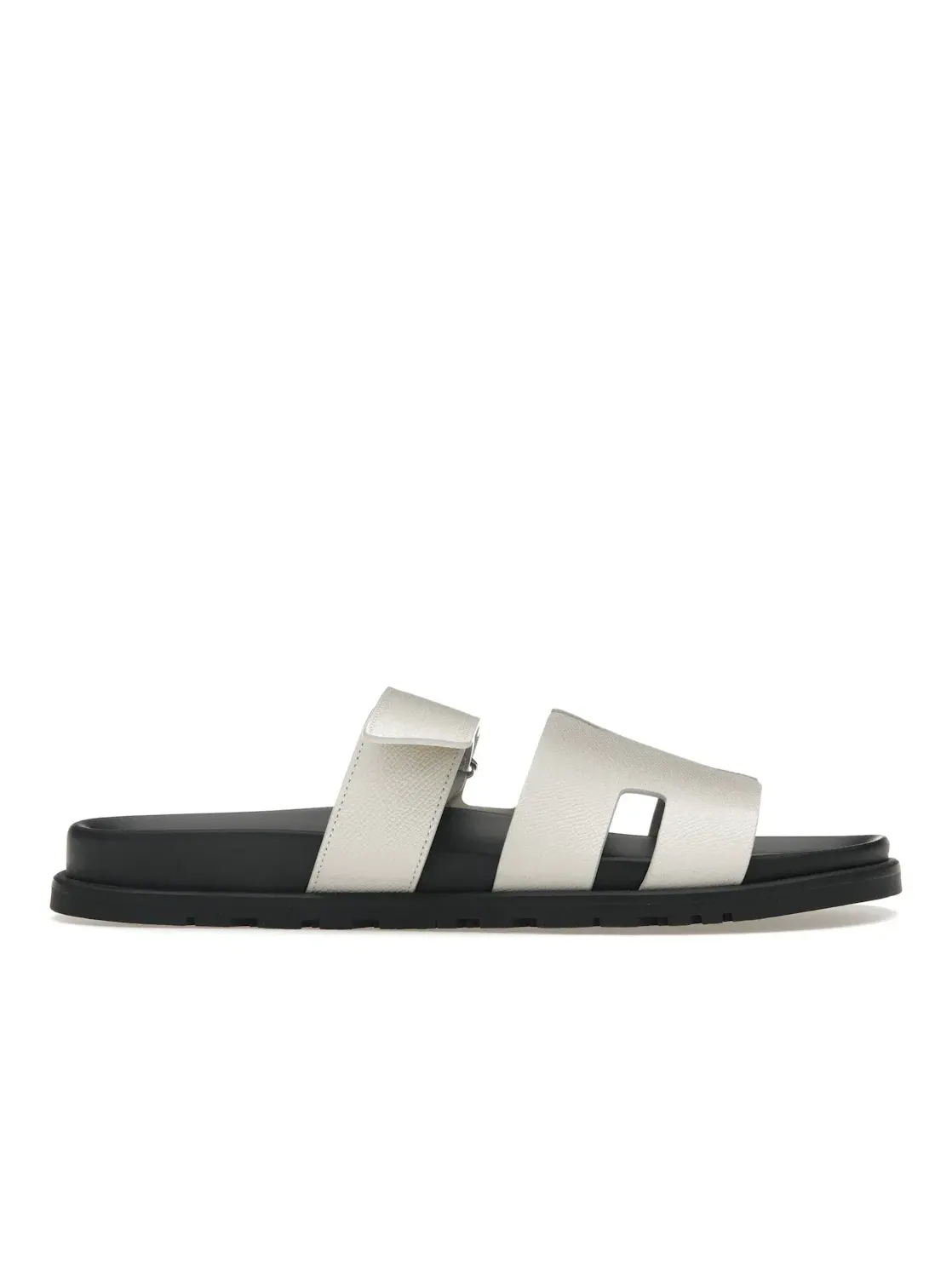 Мужские сандалии кожаные Hermes Chypre Sandal Hermes — изображение 1 из 4, белый/черный
