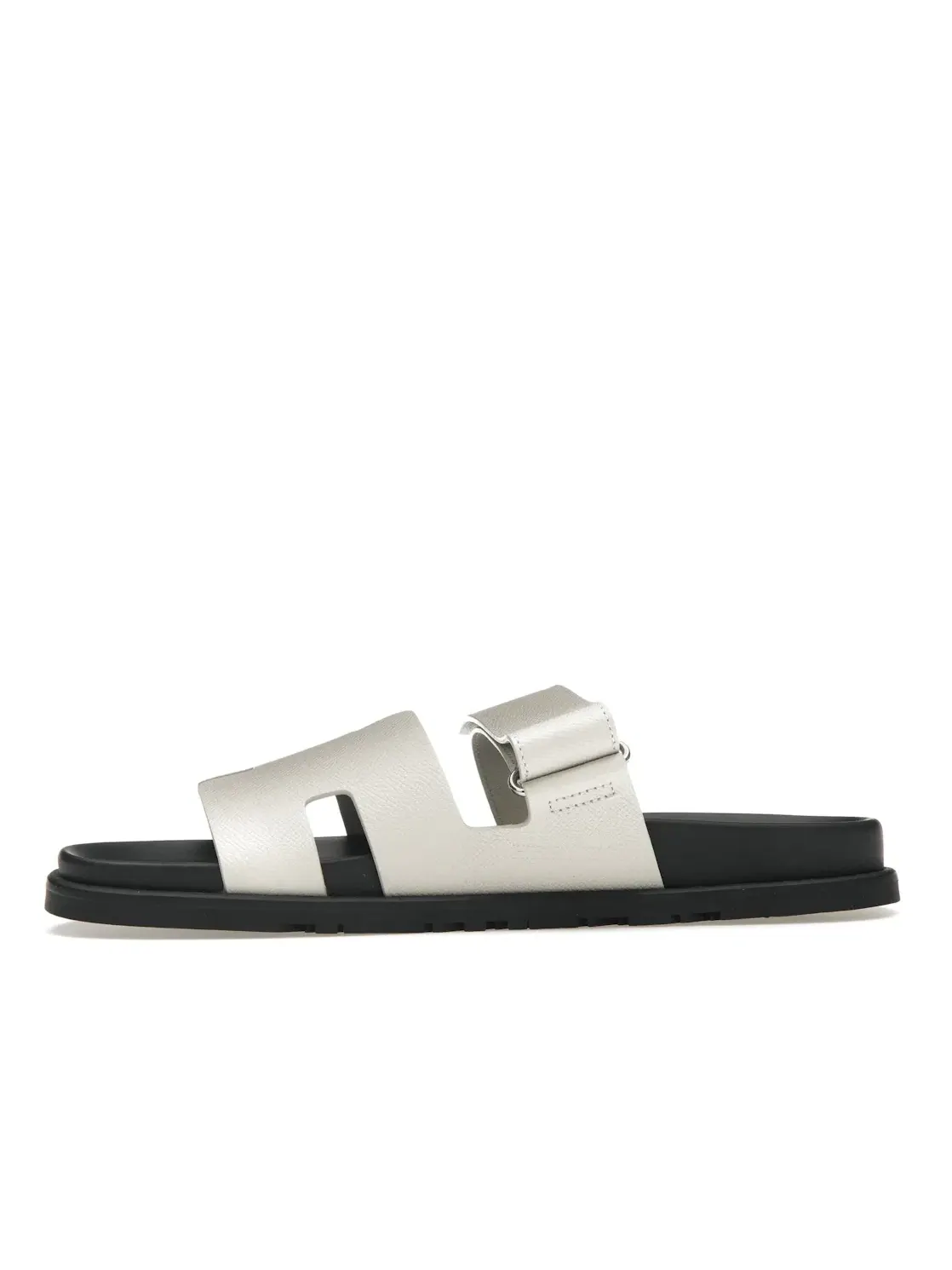 Мужские сандалии кожаные Hermes Chypre Sandal Hermes — изображение 3 из 4, белый/черный
