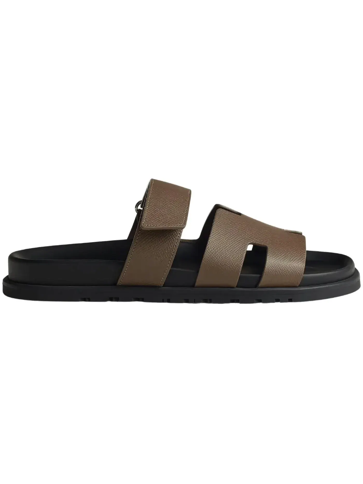 Мужские сандалии-слайды Hermes Chypre Sandal — изображение 1 из 1, коричневый