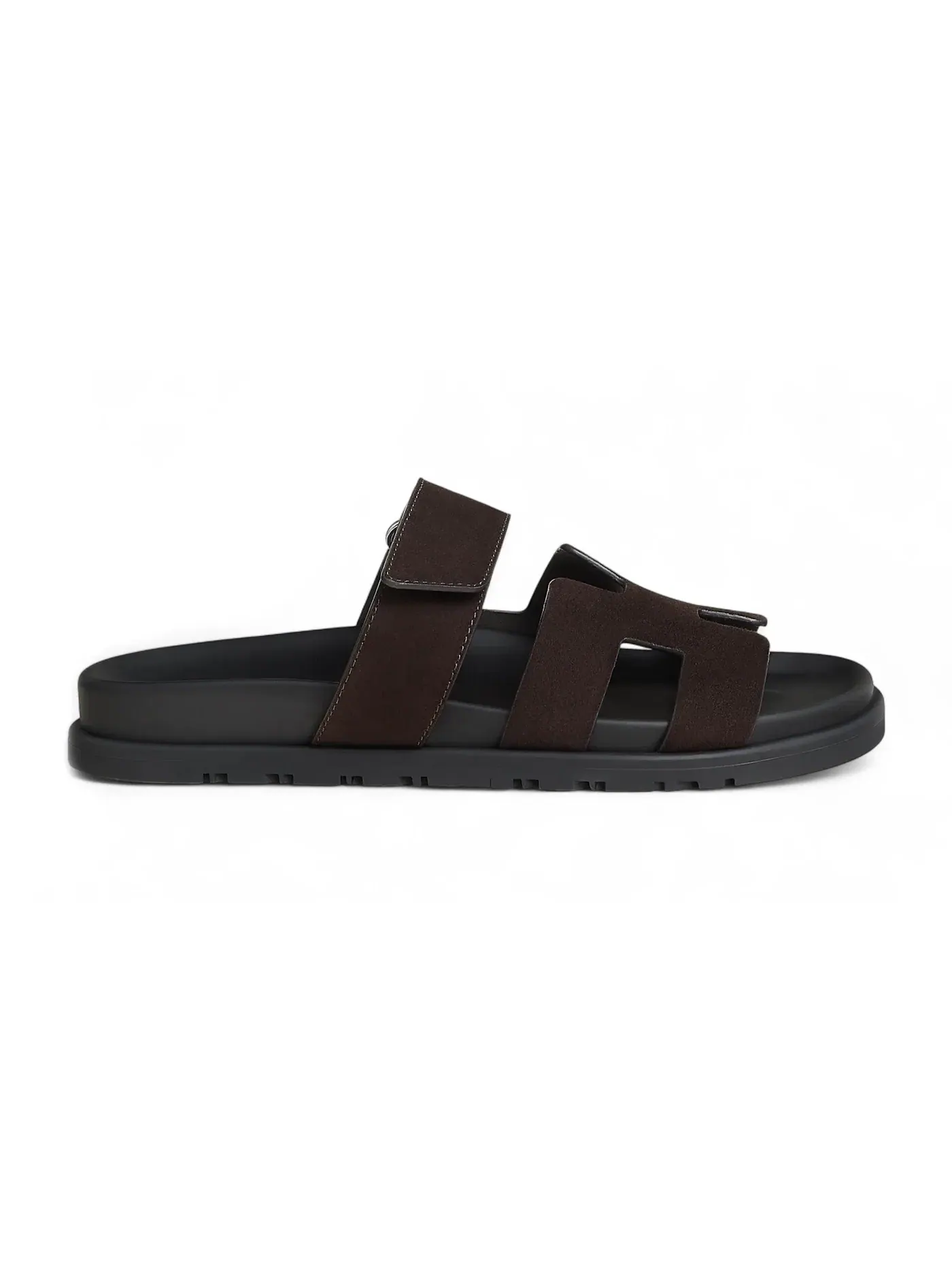 Женские сандалии с принтом Hermes Chypre Sandal Hermes, Marron Ébène — изображение 1 из 1