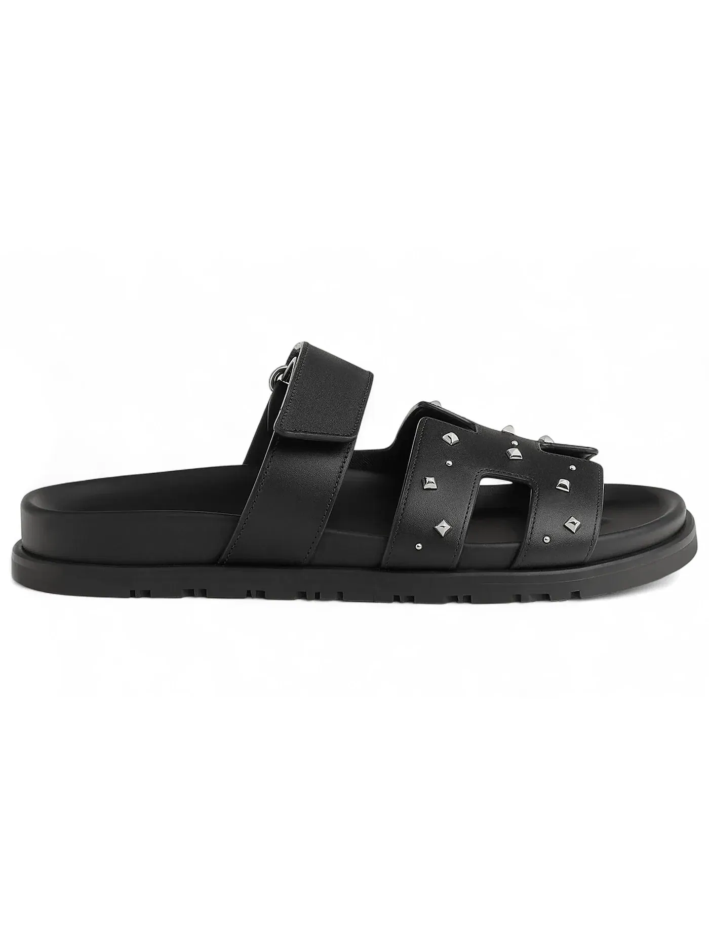 Женские сандалии с шипами Hermes Chypre Sandal — изображение 1 из 1, черный