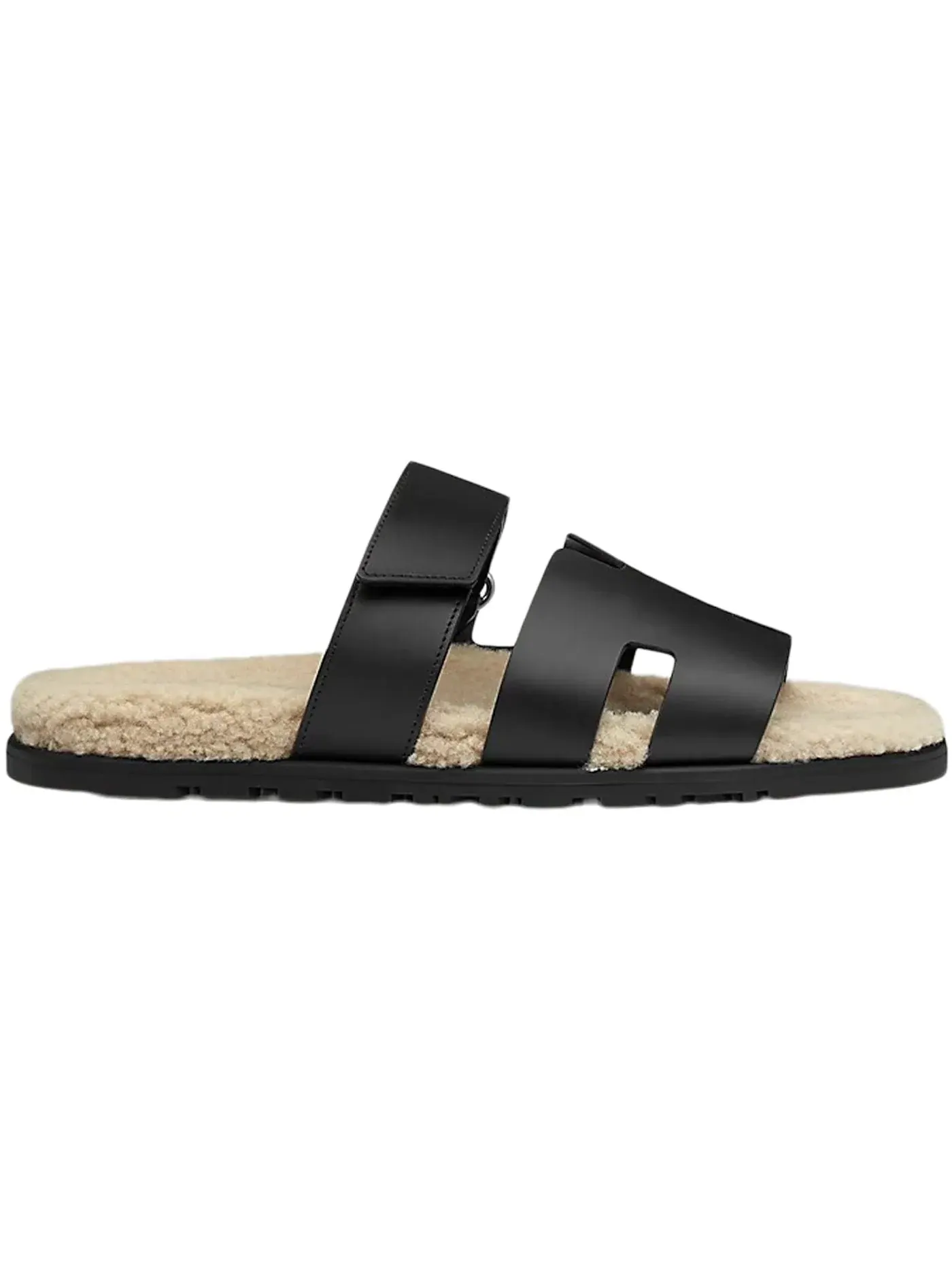 Мужские сандалии Chypre Sandal Hermes — изображение 1 из 3, черный/бежевый