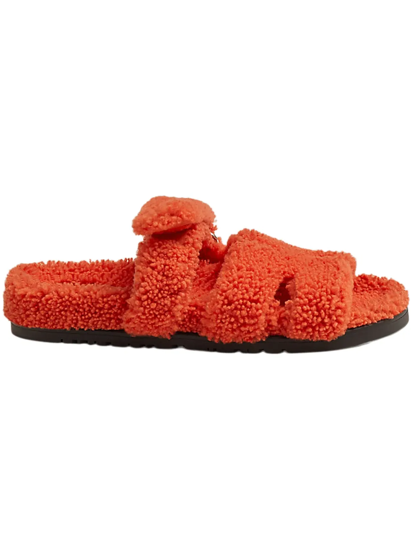 Женские сандалии-шлепанцы Hermes Chypre Sandal Hermes — изображение 1 из 3, оранжевый/черный
