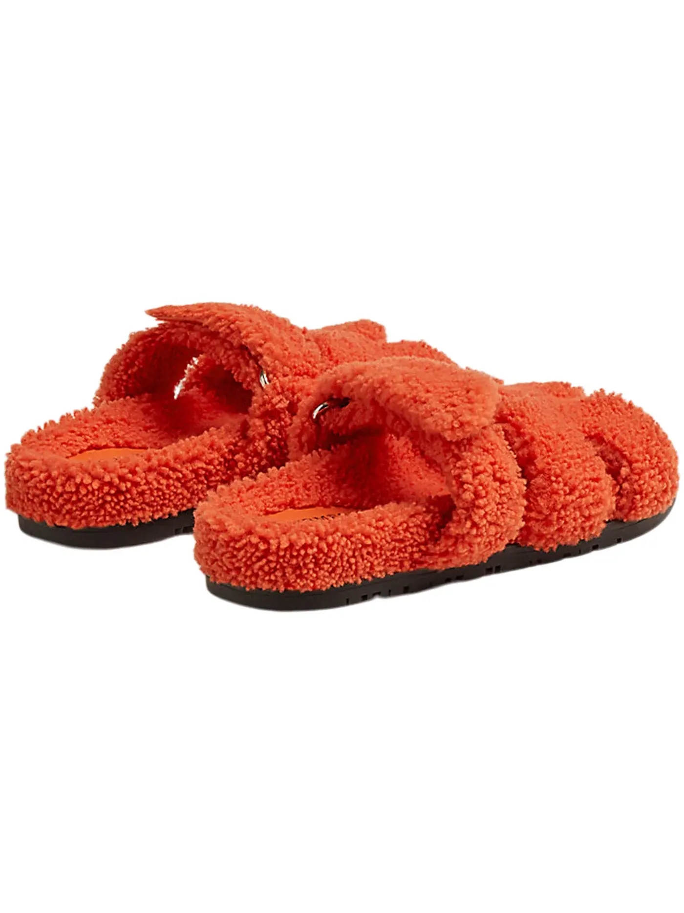 Женские сандалии-шлепанцы Hermes Chypre Sandal Hermes — изображение 3 из 3, оранжевый/черный
