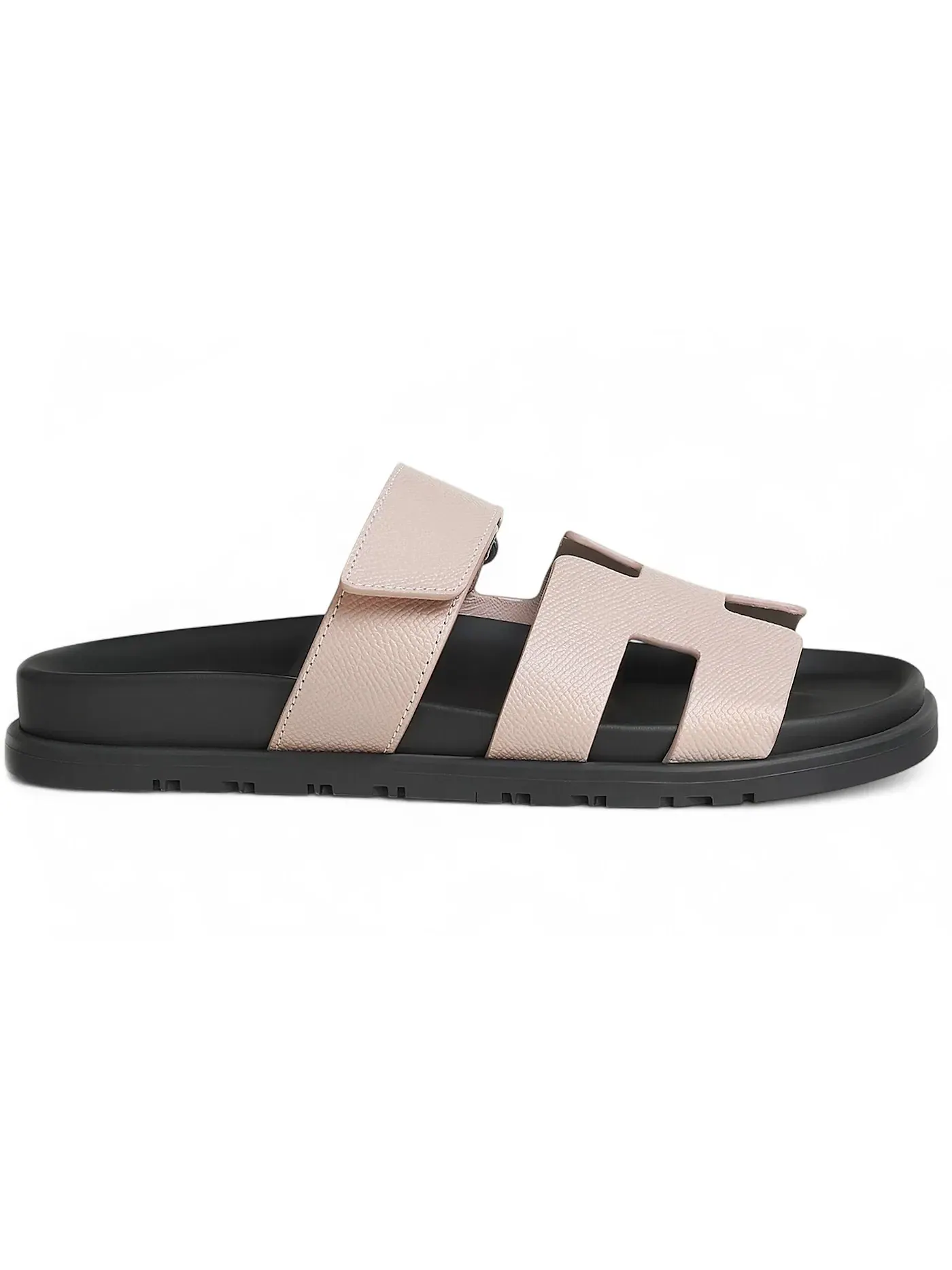 Женские сандалии-шлепанцы с тиснением Rose Porcelaine Hermes Chypre Sandal — изображение 1 из 1, розовый
