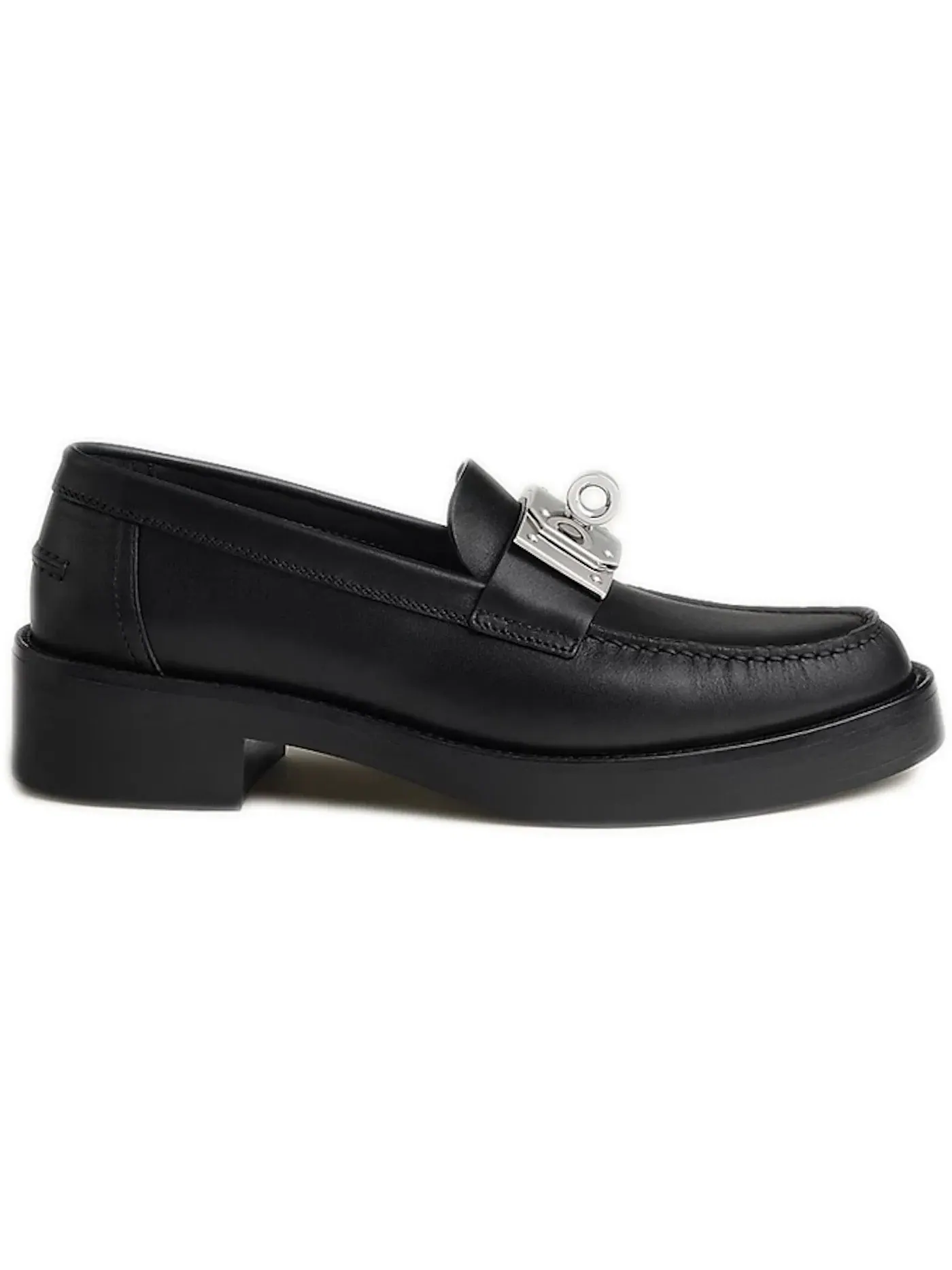 Женские лоферы из телячьей кожи Hermes Hot Loafer — изображение 1 из 1, черный