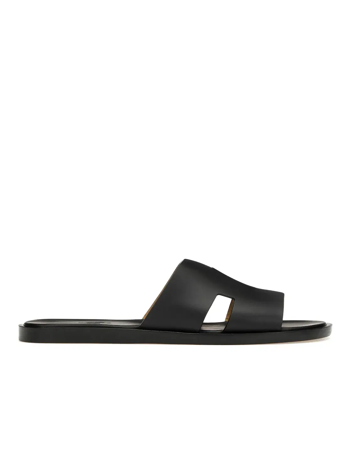Мужские сандалии из гладкой телячьей кожи Hermes Izmir Sandal — изображение 1 из 4, черный