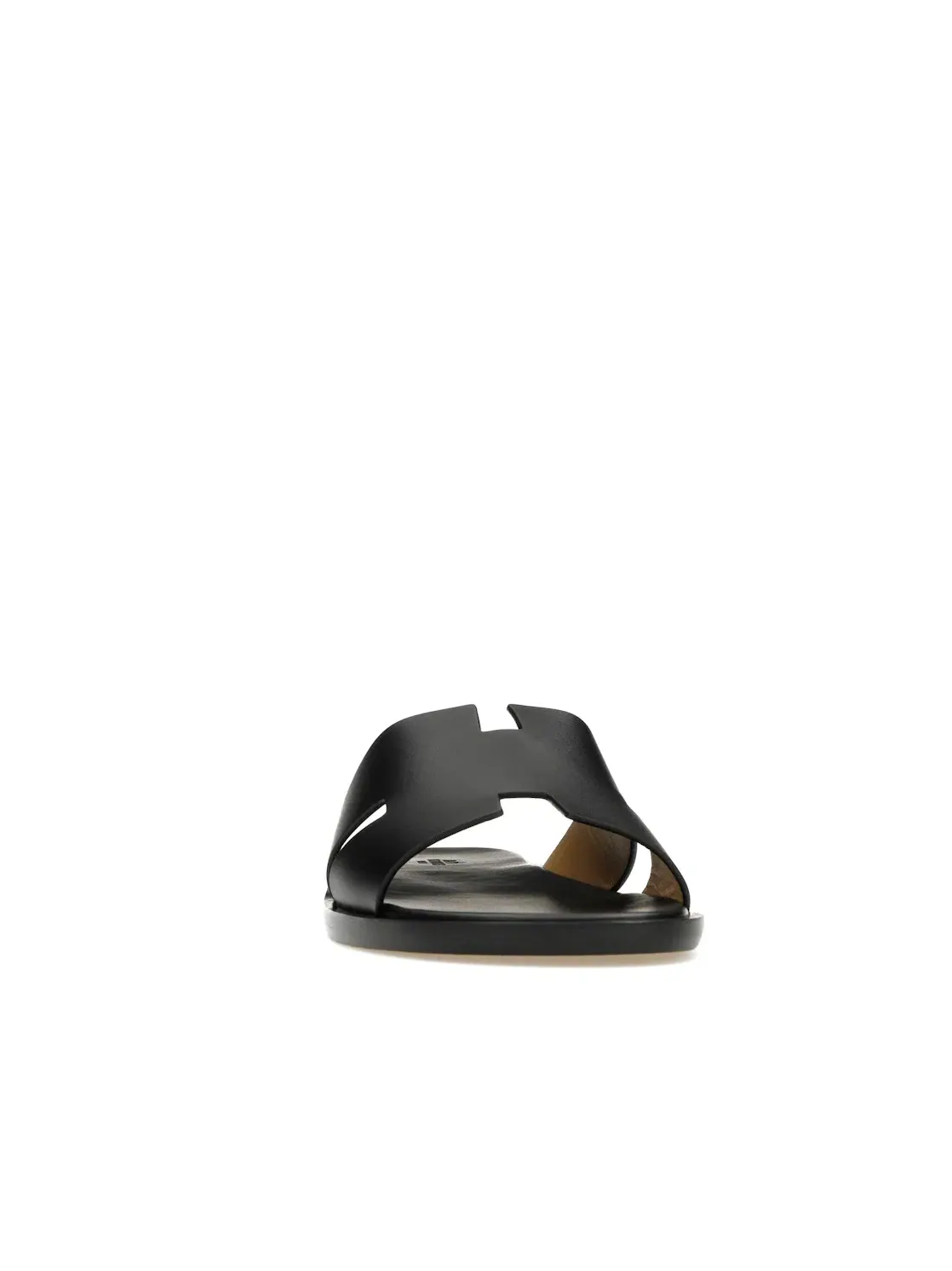 Мужские сандалии из гладкой телячьей кожи Hermes Izmir Sandal — изображение 2 из 4, черный