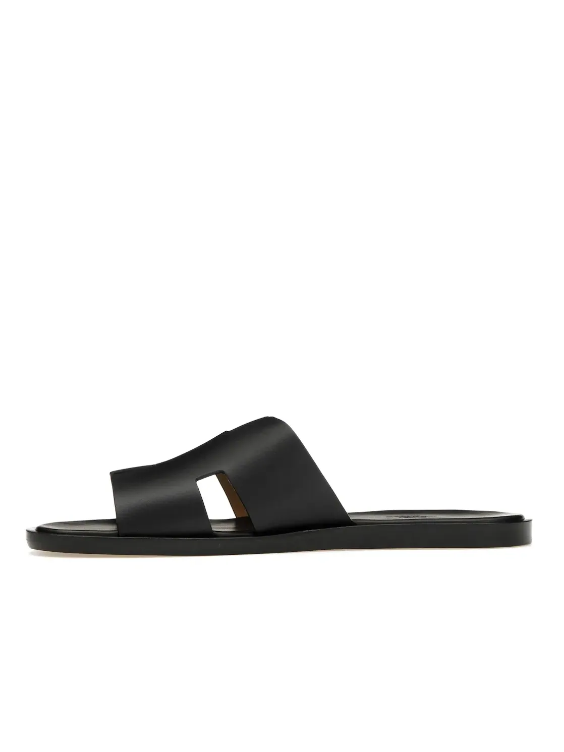 Мужские сандалии из гладкой телячьей кожи Hermes Izmir Sandal — изображение 3 из 4, черный