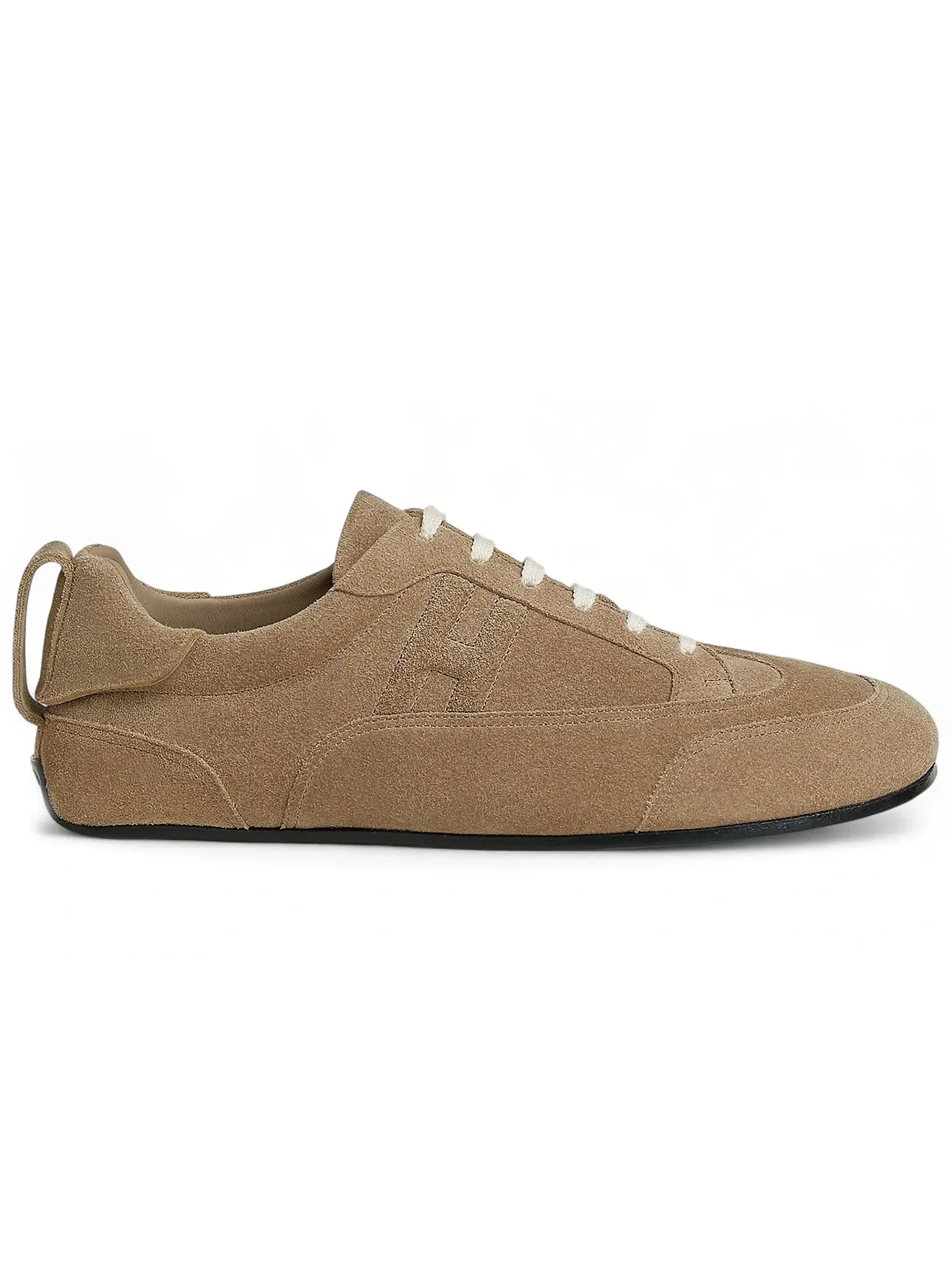 Мужские кроссовки кожаные Hermes May Derby Shoe — изображение 1 из 1, бежевый