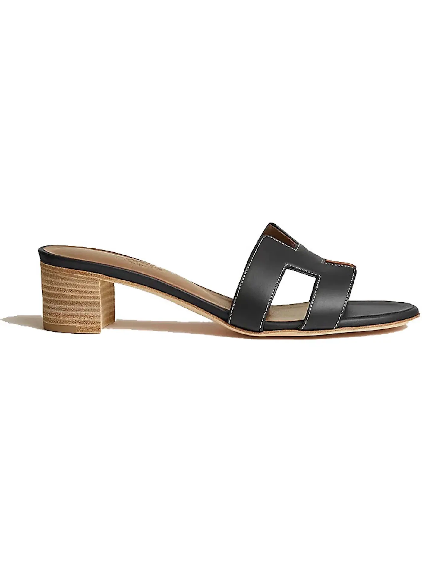Женские сандалии из телячьей кожи Oasis Hermes — изображение 1 из 3, черный
