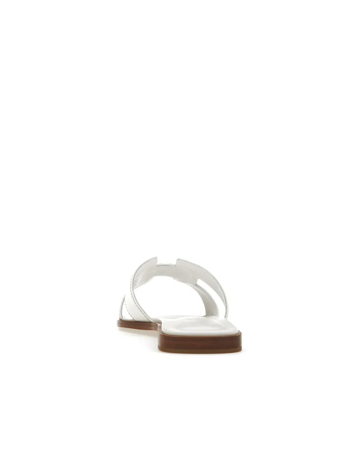 Женские сандалии-слайды Hermes Oran Sandal Hermes — изображение 4 из 4, белый/коричневый