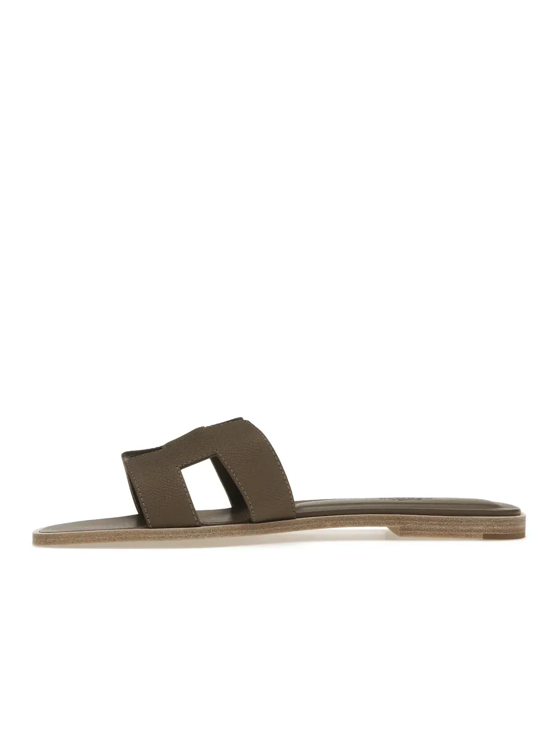 Женские сандалии-слайды Hermes Oran Sandal Hermes, Etoupe — изображение 3 из 4