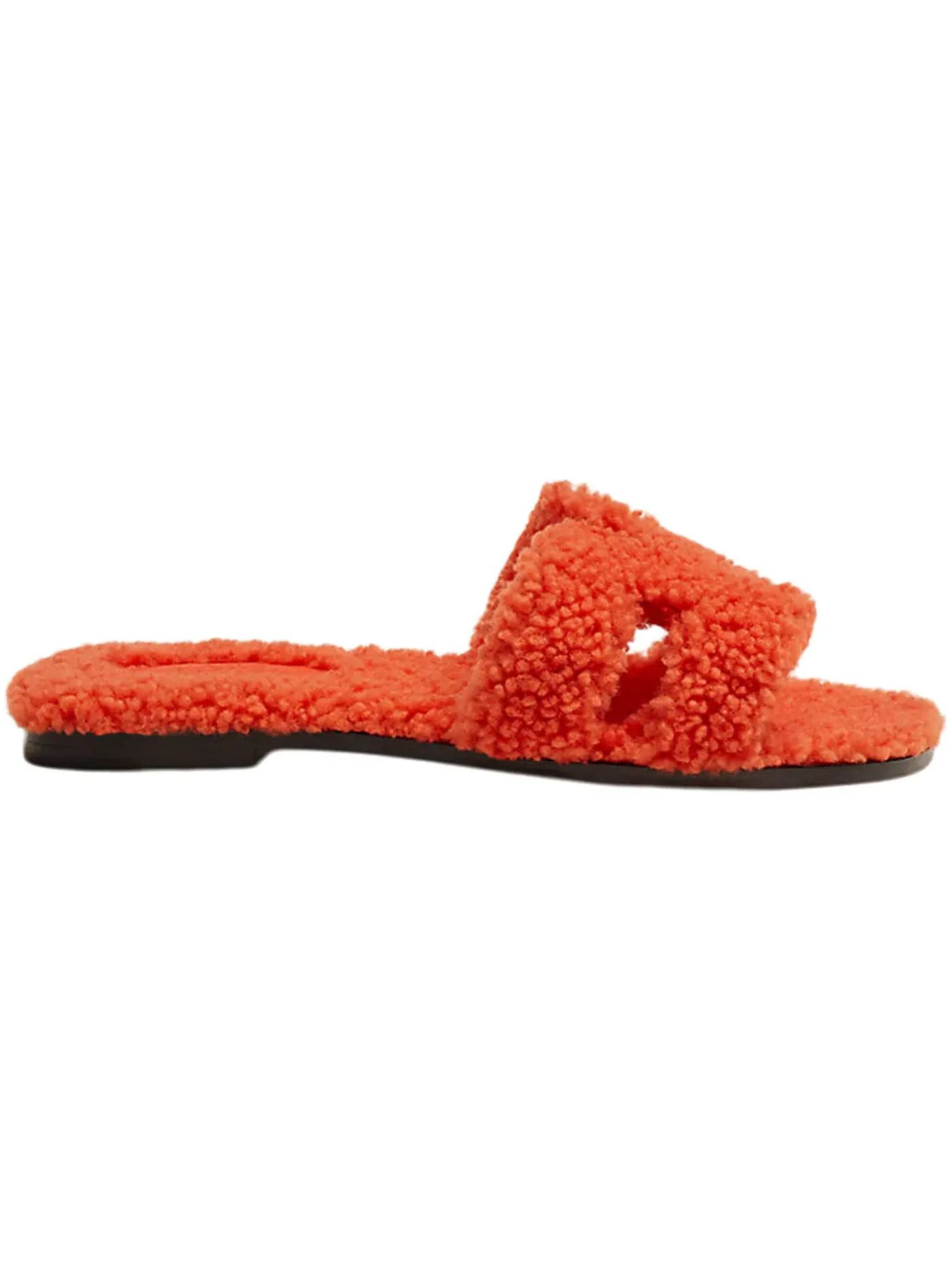 Женские сандалии с пряжкой Hermes Oran Sandal — изображение 1 из 3, оранжевый/черный