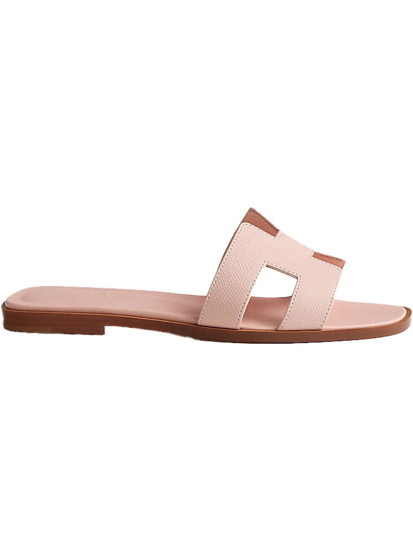Женские сандалии из кожи Rose Pale Hermes Oran Sandal — изображение 1 из 1, розовый бледный