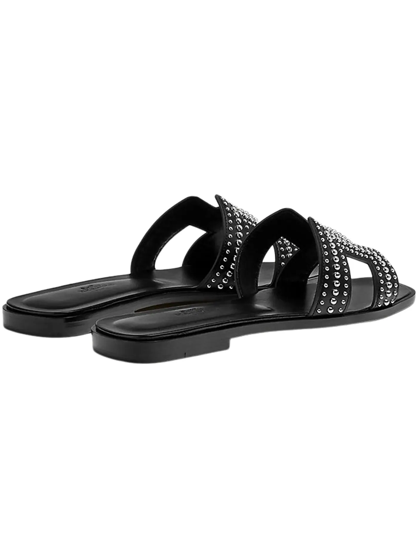 Женские сандалии с шипами Hermes Oran Sandal Hermes — изображение 3 из 3, черный/серебристый