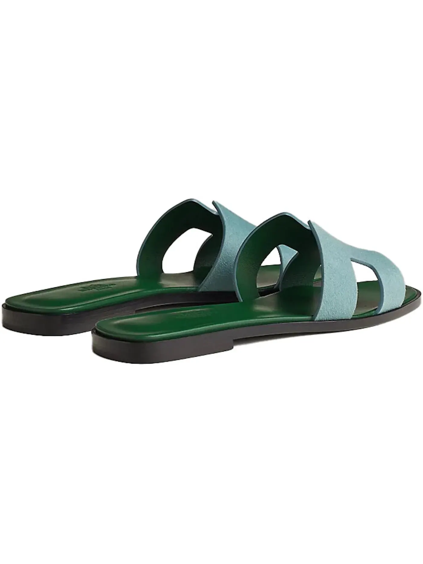 Женские сандалии с открытым носком Hermes Oran Sandal, Vert D'eau — изображение 3 из 3