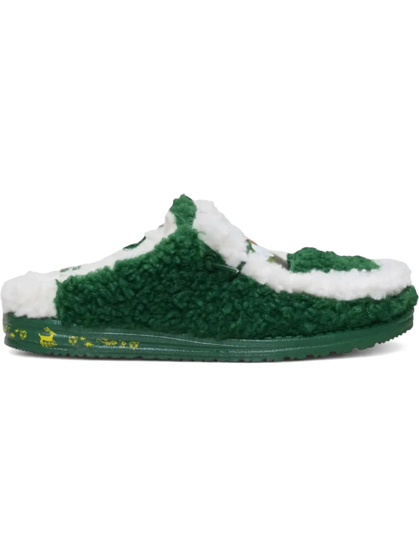 Мужские тапочки с закрытой пяткой Hey Dude Wally Slipper Elf Buddy The Elf — изображение 1 из 2, зеленый/зеленый
