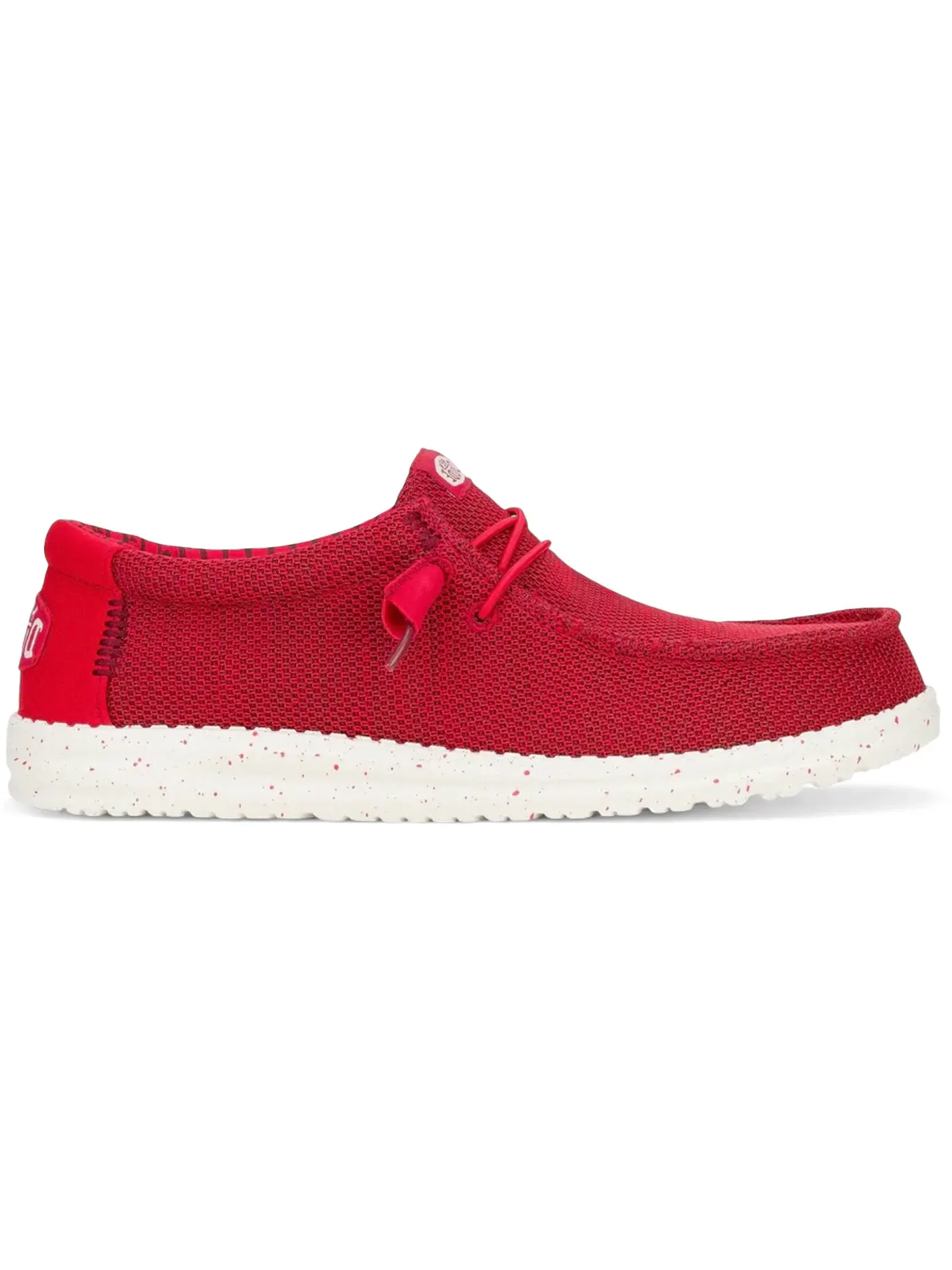 Мужские мокасины на шнурках Wally Stretch Sox Hey Dude — изображение 1 из 1, красный