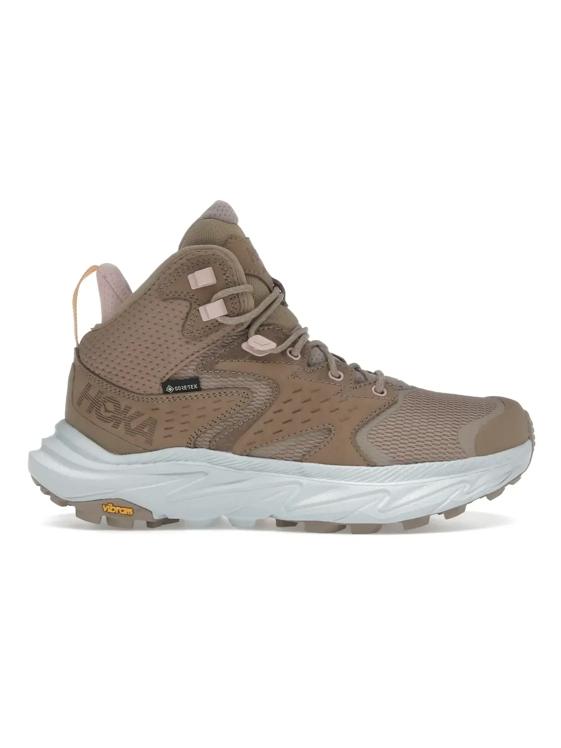 Женские кроссовки для трейла с мембраной Hoka One One Anacapa 2 Mid Gore Tex, Dune/Ice Flow — изображение 1 из 4
