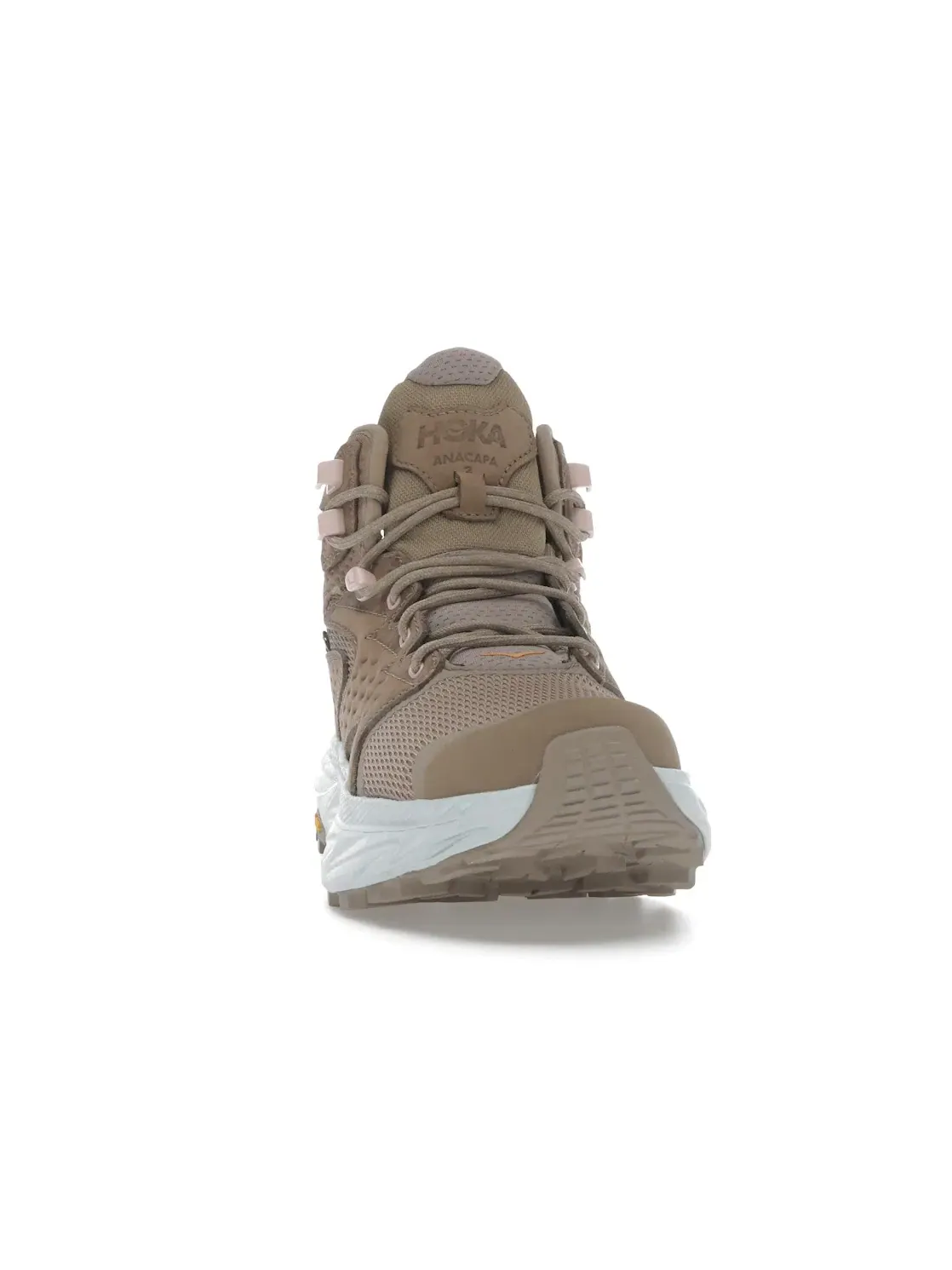 Женские кроссовки для трейла с мембраной Hoka One One Anacapa 2 Mid Gore Tex, Dune/Ice Flow — изображение 2 из 4