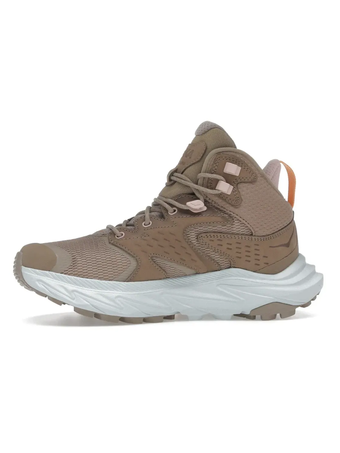 Женские кроссовки для трейла с мембраной Hoka One One Anacapa 2 Mid Gore Tex, Dune/Ice Flow — изображение 3 из 4