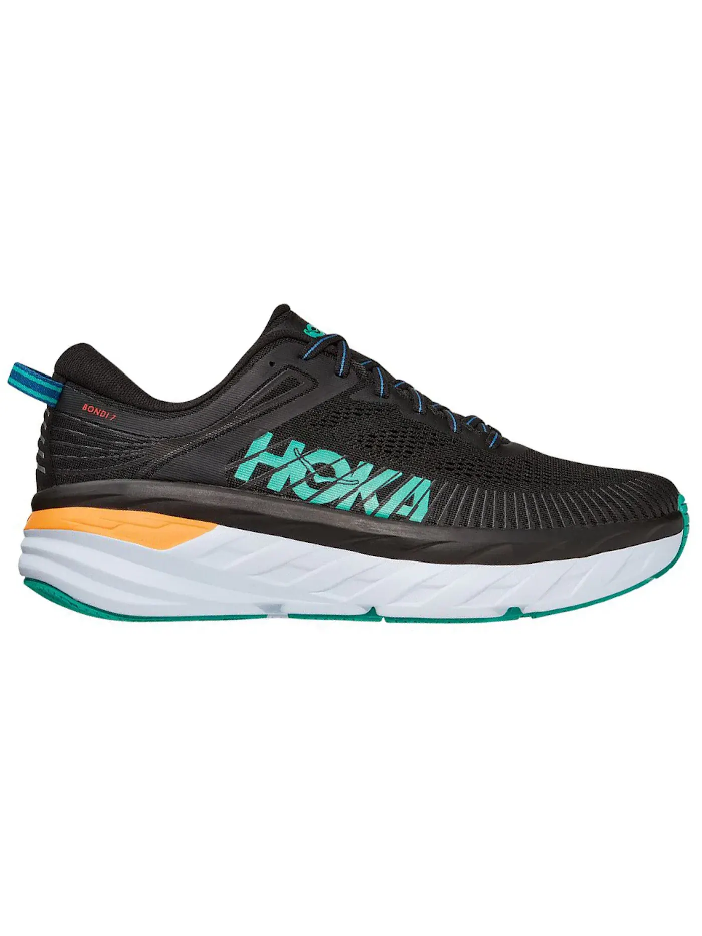 Мужские кроссовки с амортизацией Hoka One One Bondi 7 — изображение 1 из 1, черный/синий
