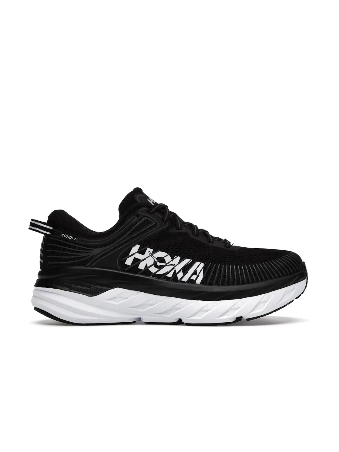 Женские кроссовки для бега Bondi 7 Hoka One One — изображение 1 из 4, черный/белый