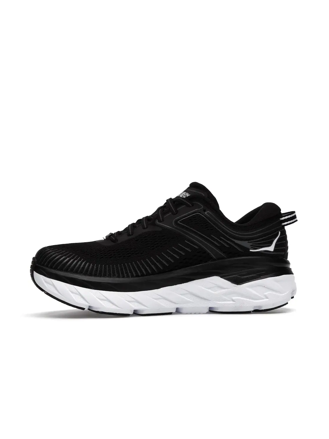 Женские кроссовки для бега Bondi 7 Hoka One One — изображение 3 из 4, черный/белый