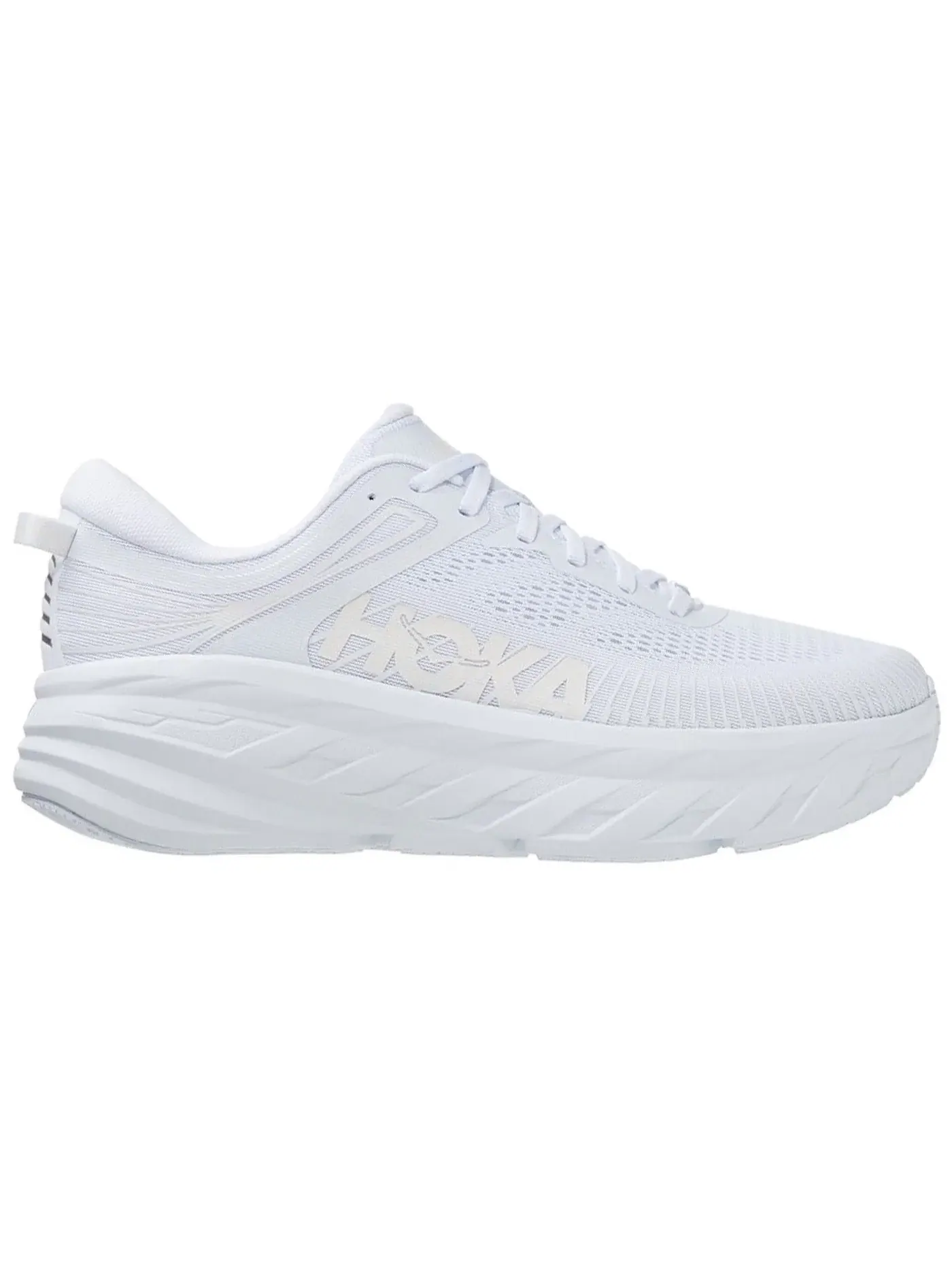 Мужские кроссовки с максимальной амортизацией Hoka One One Bondi 7 — изображение 1 из 1, белый белый