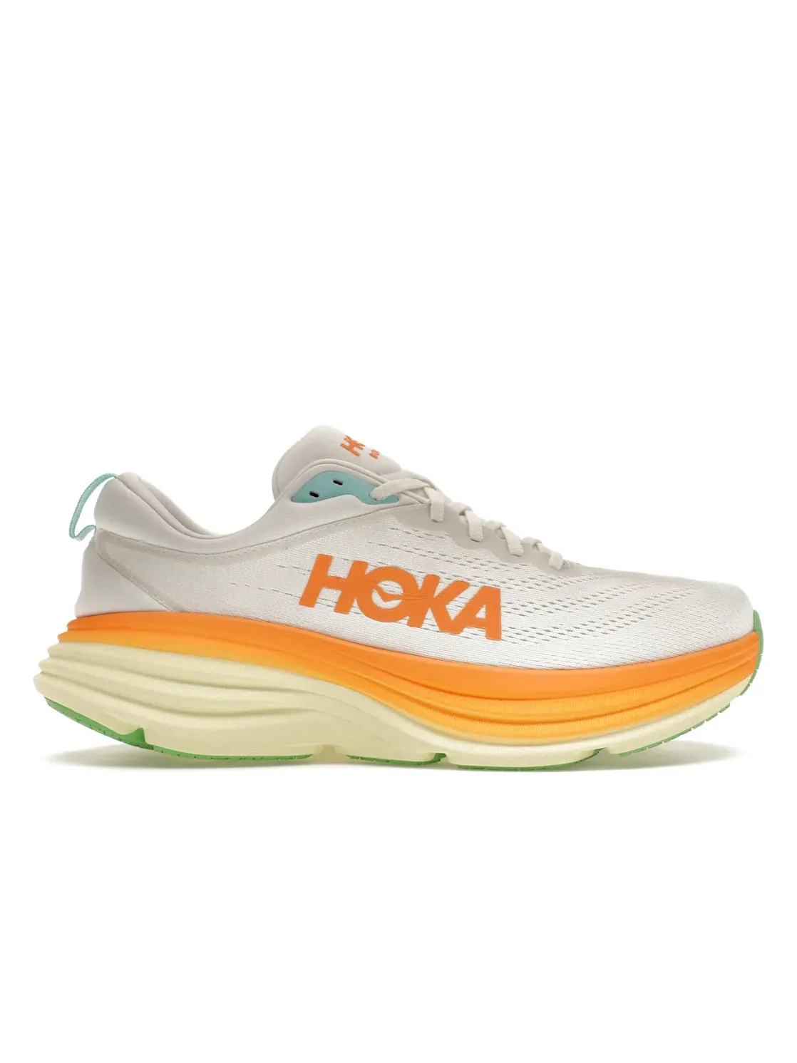 Мужские кроссовки с максимальной амортизацией Hoka One One Bondi 8 — изображение 1 из 4, белый