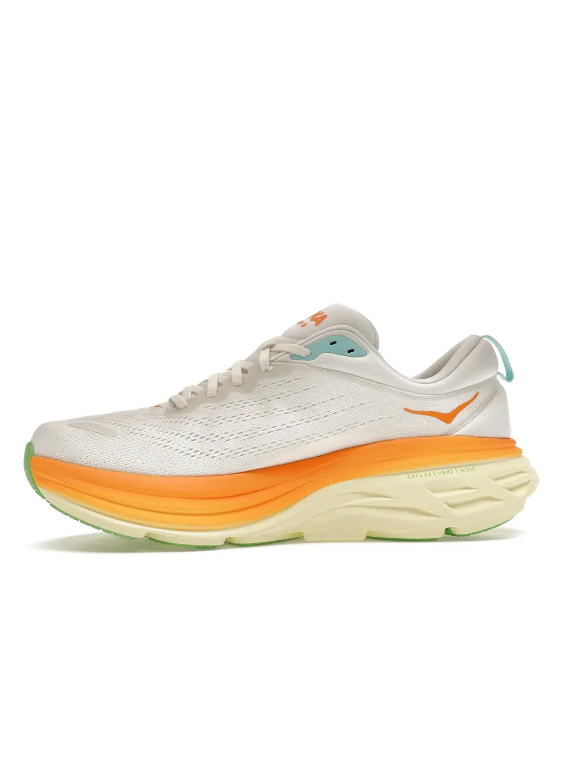 Мужские кроссовки с максимальной амортизацией Hoka One One Bondi 8 — изображение 3 из 4, белый