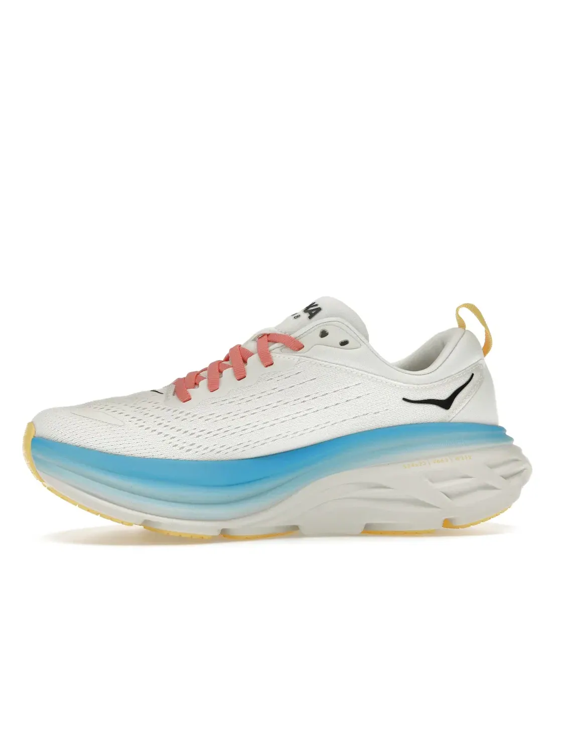Женские кроссовки для бега Bondi 8 Hoka One One — изображение 3 из 4, слоновая кость