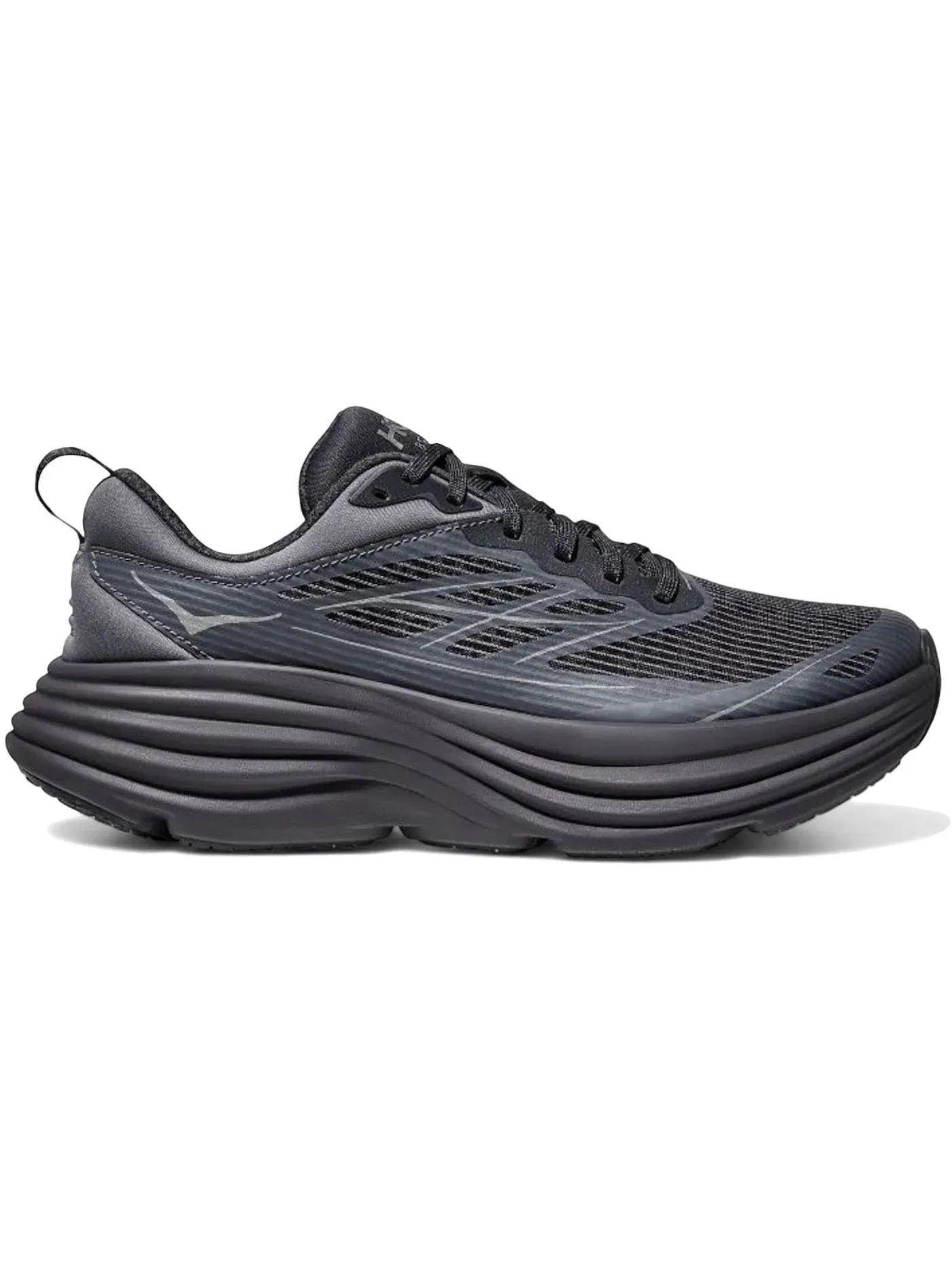 Мужские кроссовки с амортизацией Hoka One One Bondi 8 Caged — изображение 1 из 1, темно-серый серый/серый