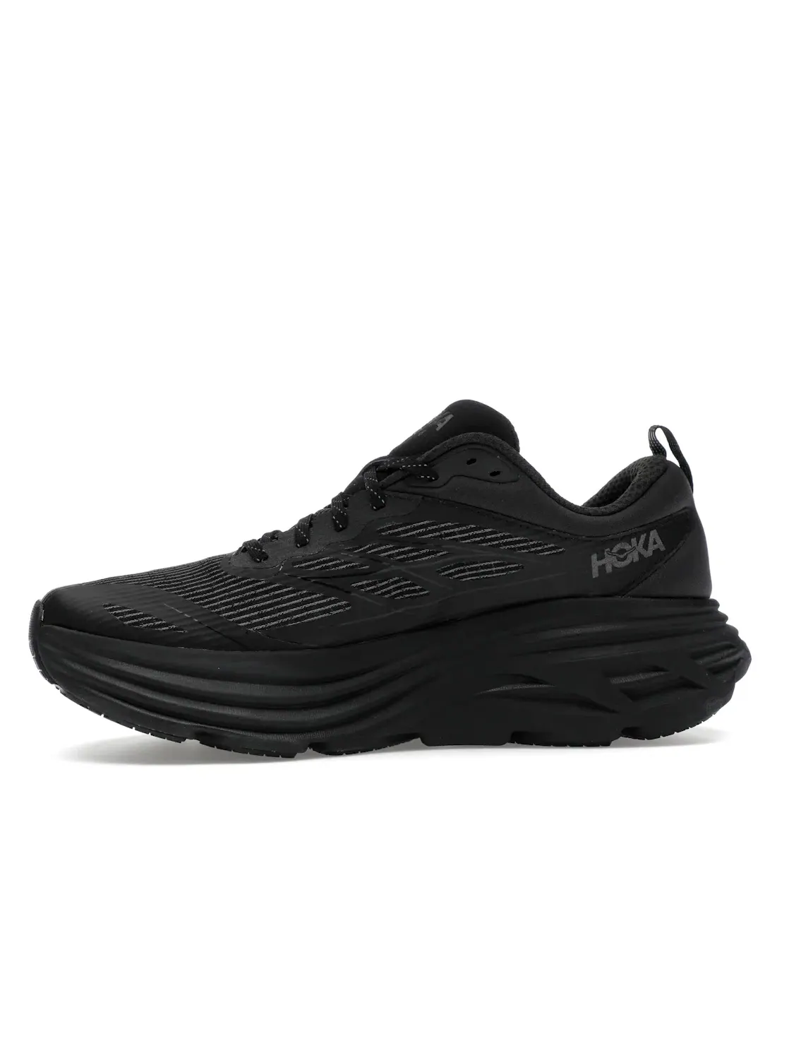 Мужские кроссовки для бега с амортизацией Hoka One One Bondi 8 Caged — изображение 3 из 4, черный/черный