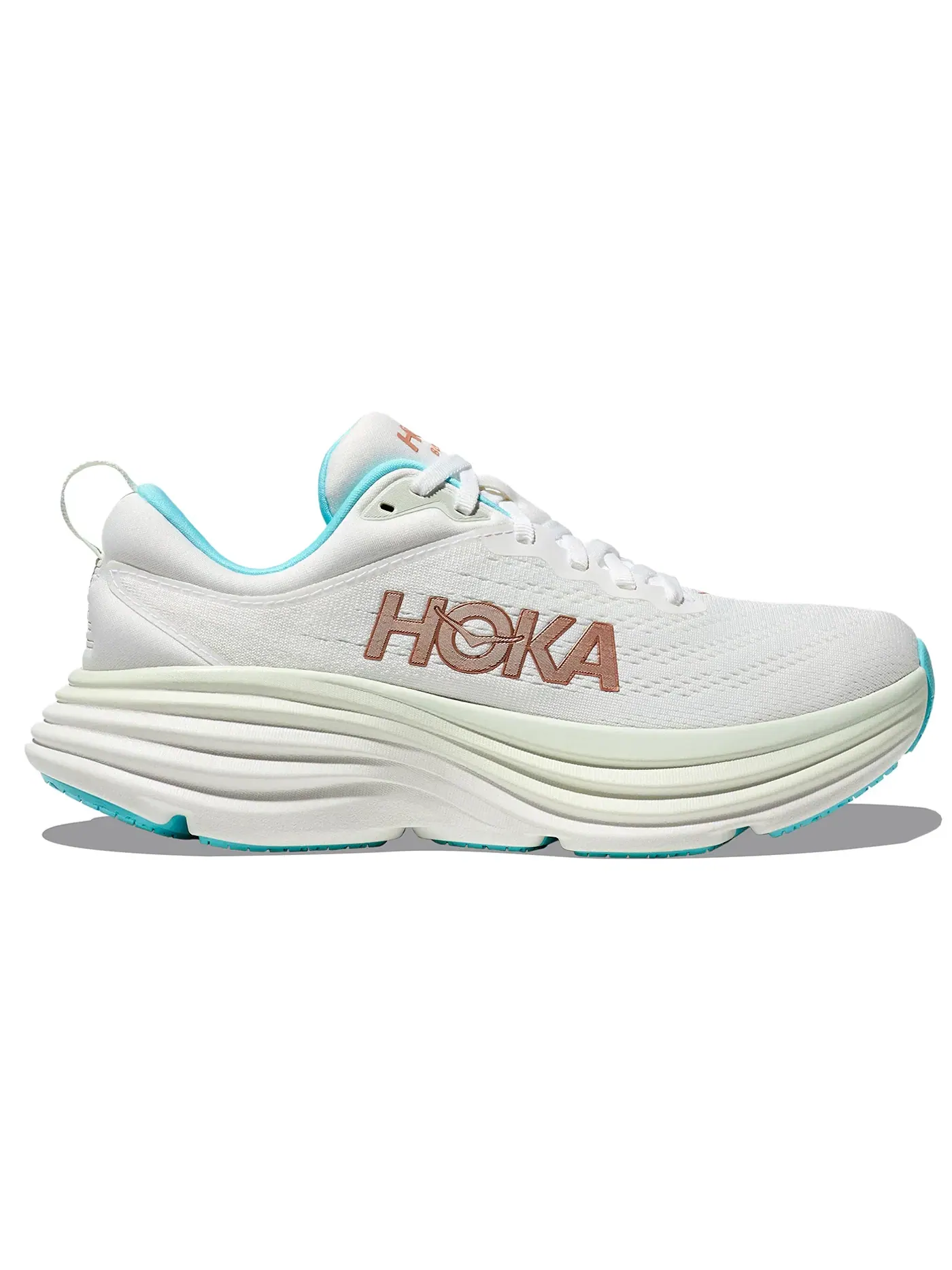 Женские кроссовки с амортизацией Hoka One One Bondi 8 — изображение 1 из 1, розовый золотистый