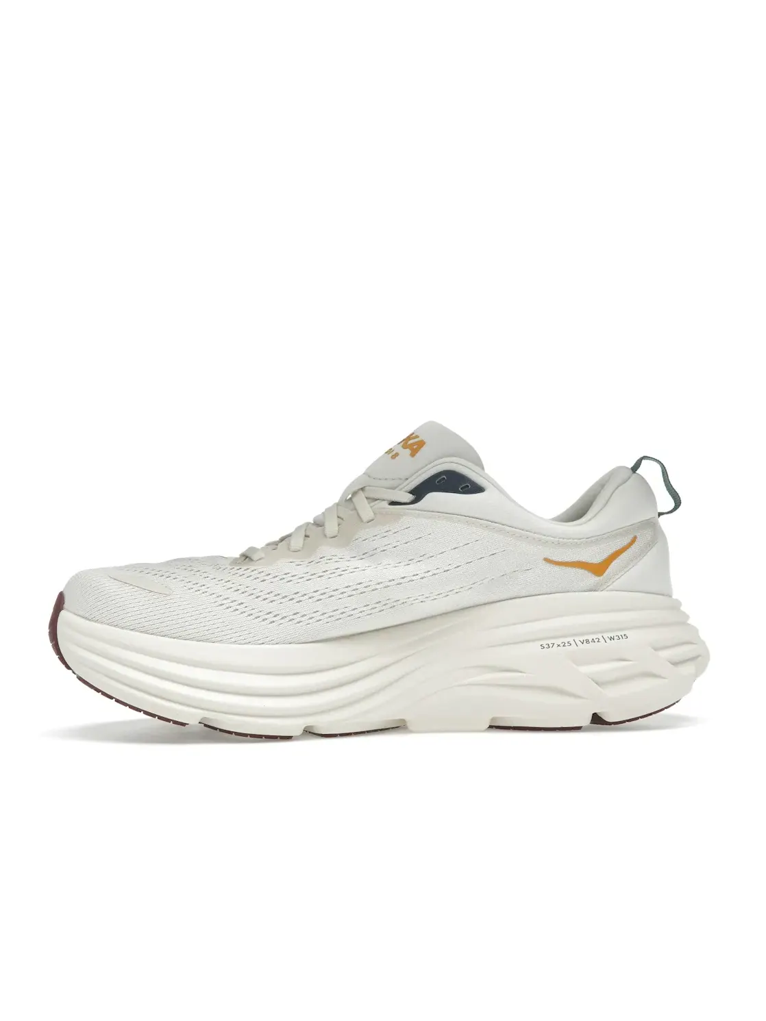 Мужские кроссовки с максимальной амортизацией Hoka One One Bondi 8 — изображение 3 из 4, желтый
