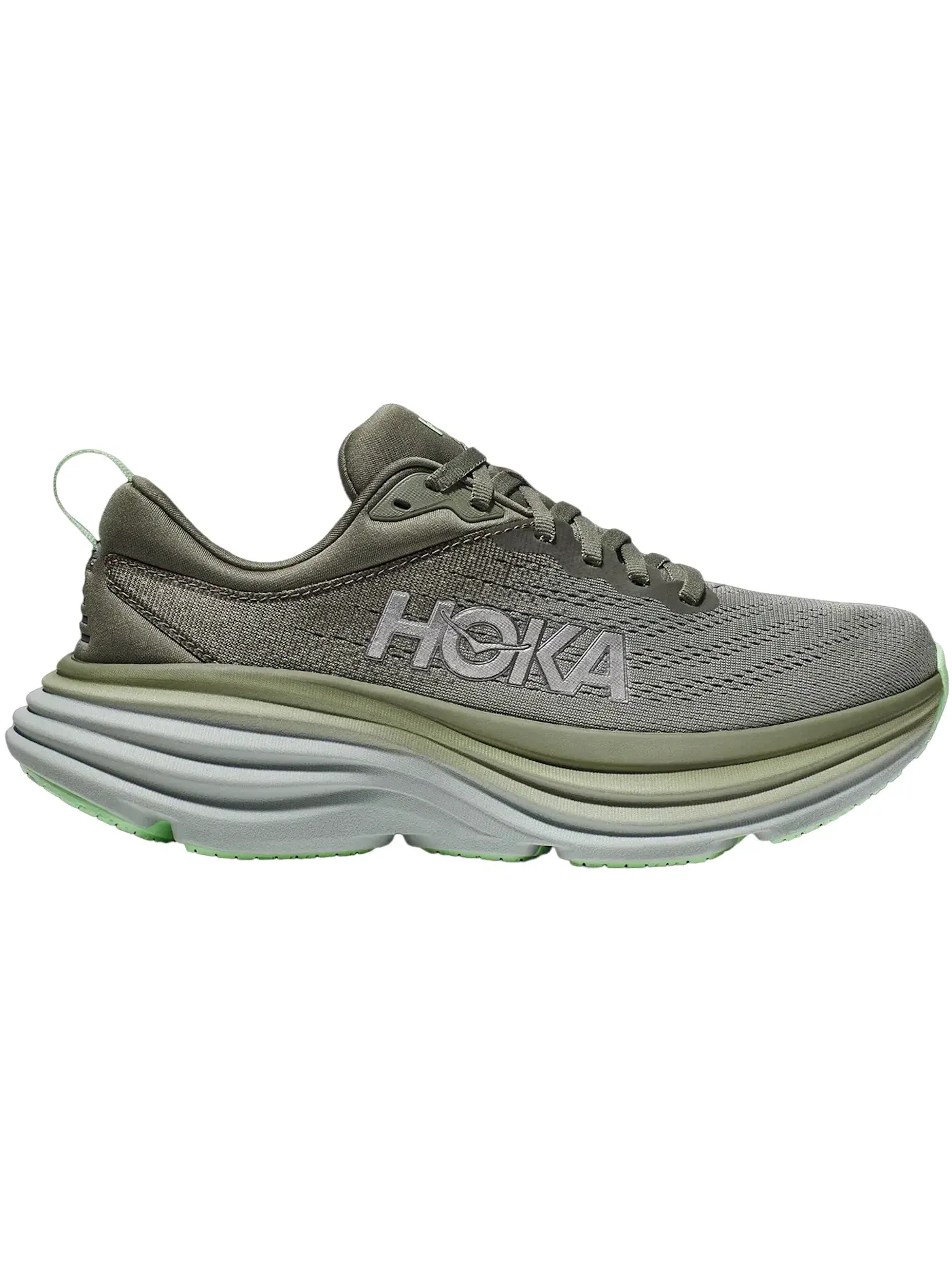Мужские кроссовки для бега Hoka One One Bondi 8 — изображение 1 из 1, оливковый