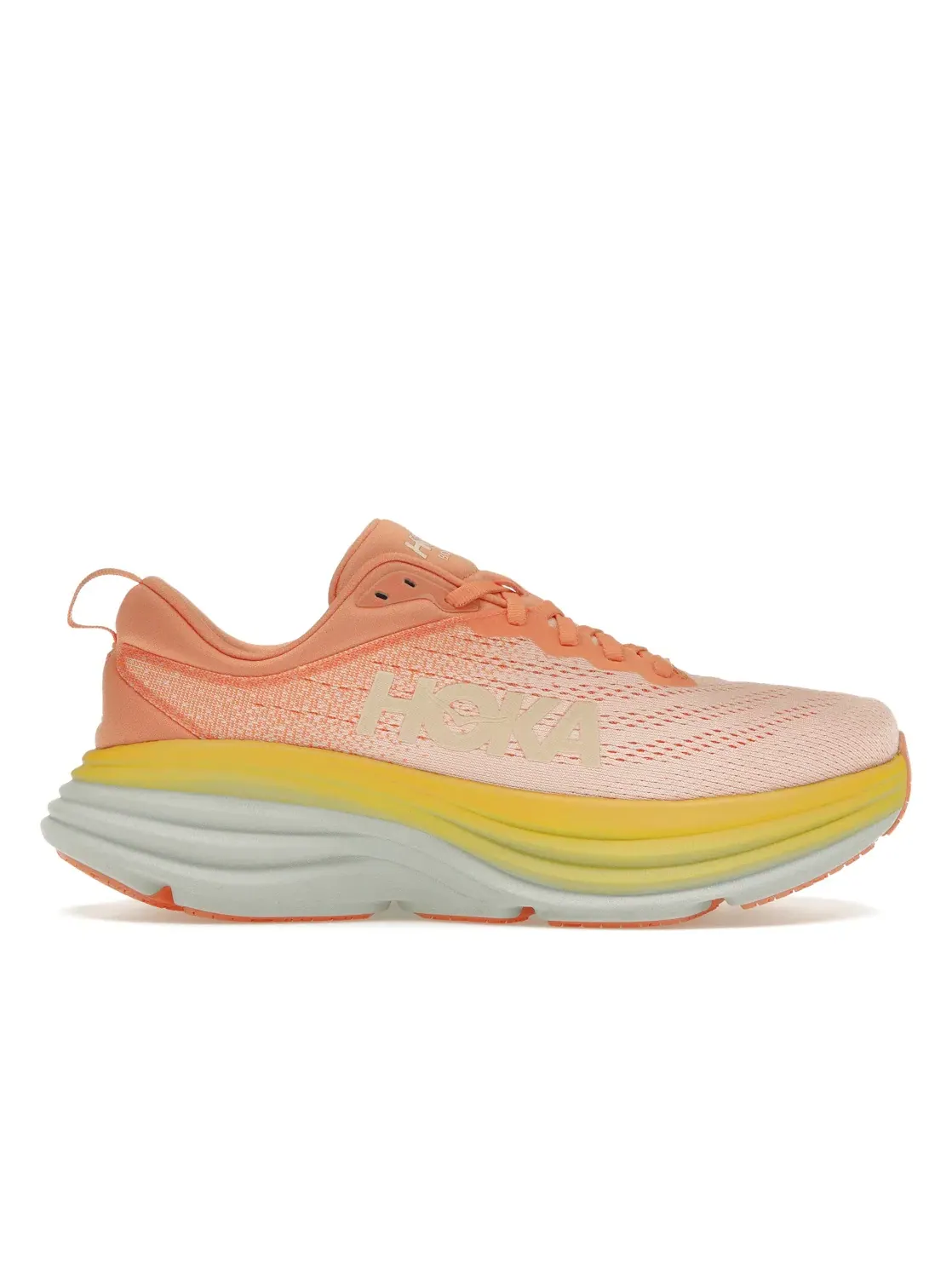 Женские кроссовки для бега Hoka One One Bondi 8, Shell Coral Peach Parfait — изображение 1 из 4