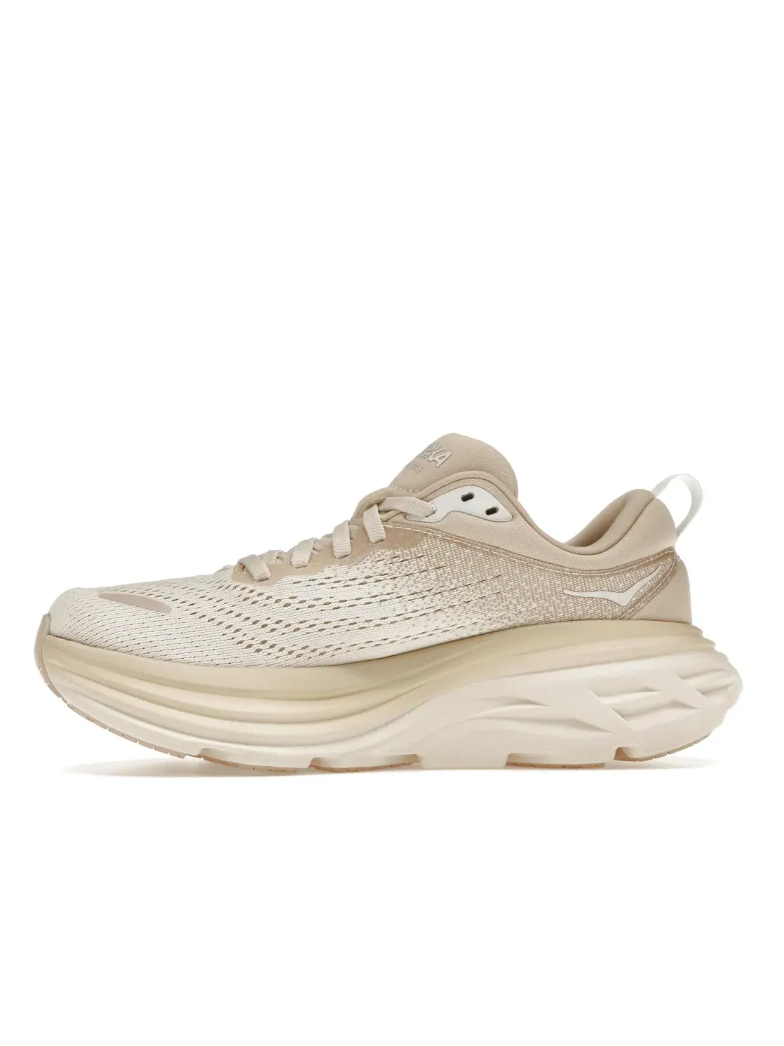 Женские кроссовки с амортизацией Hoka One One Bondi 8 — изображение 3 из 4, песочный