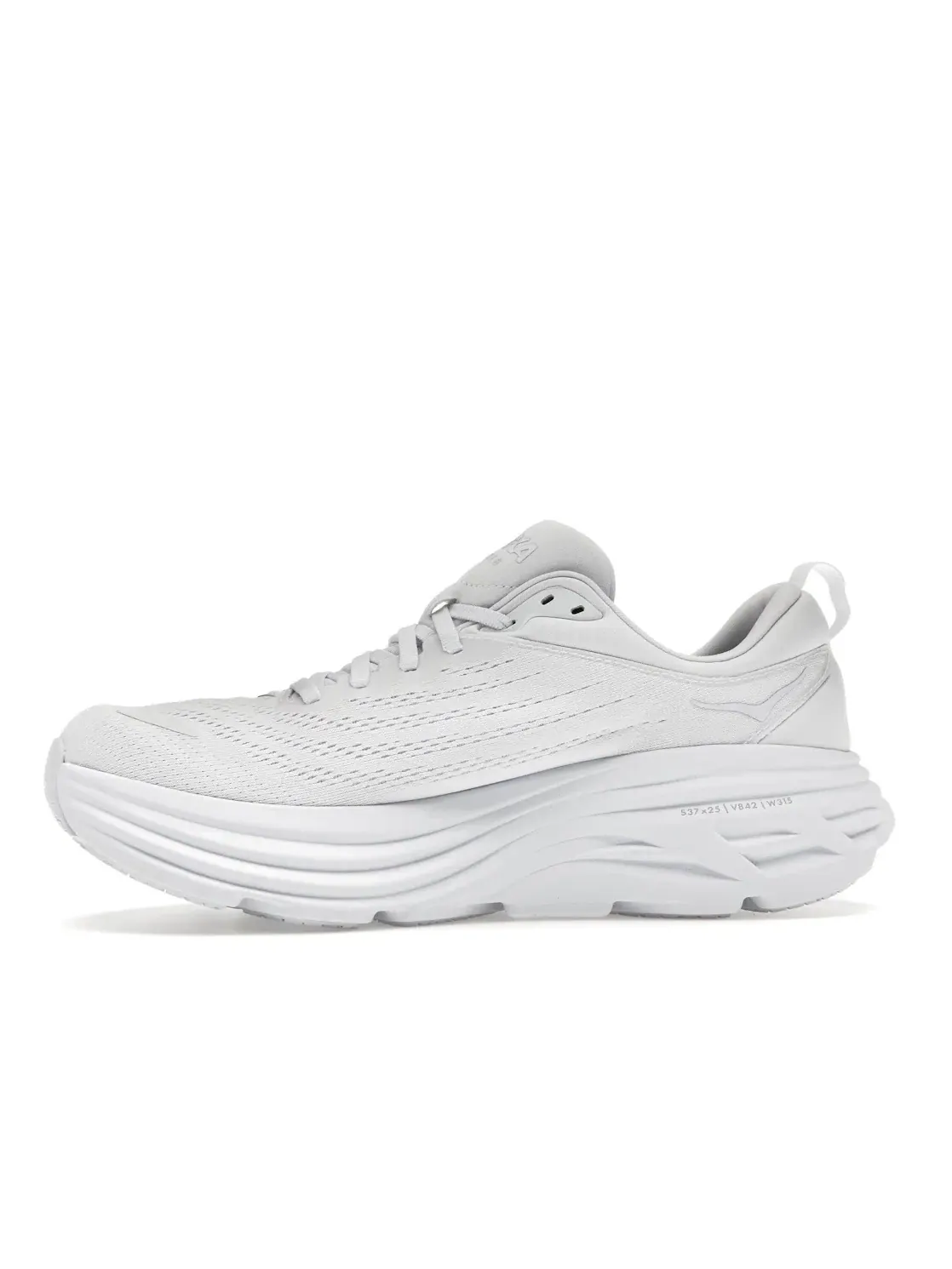 Мужские кроссовки для бега Bondi 8 Hoka One One — изображение 3 из 4, белый белый