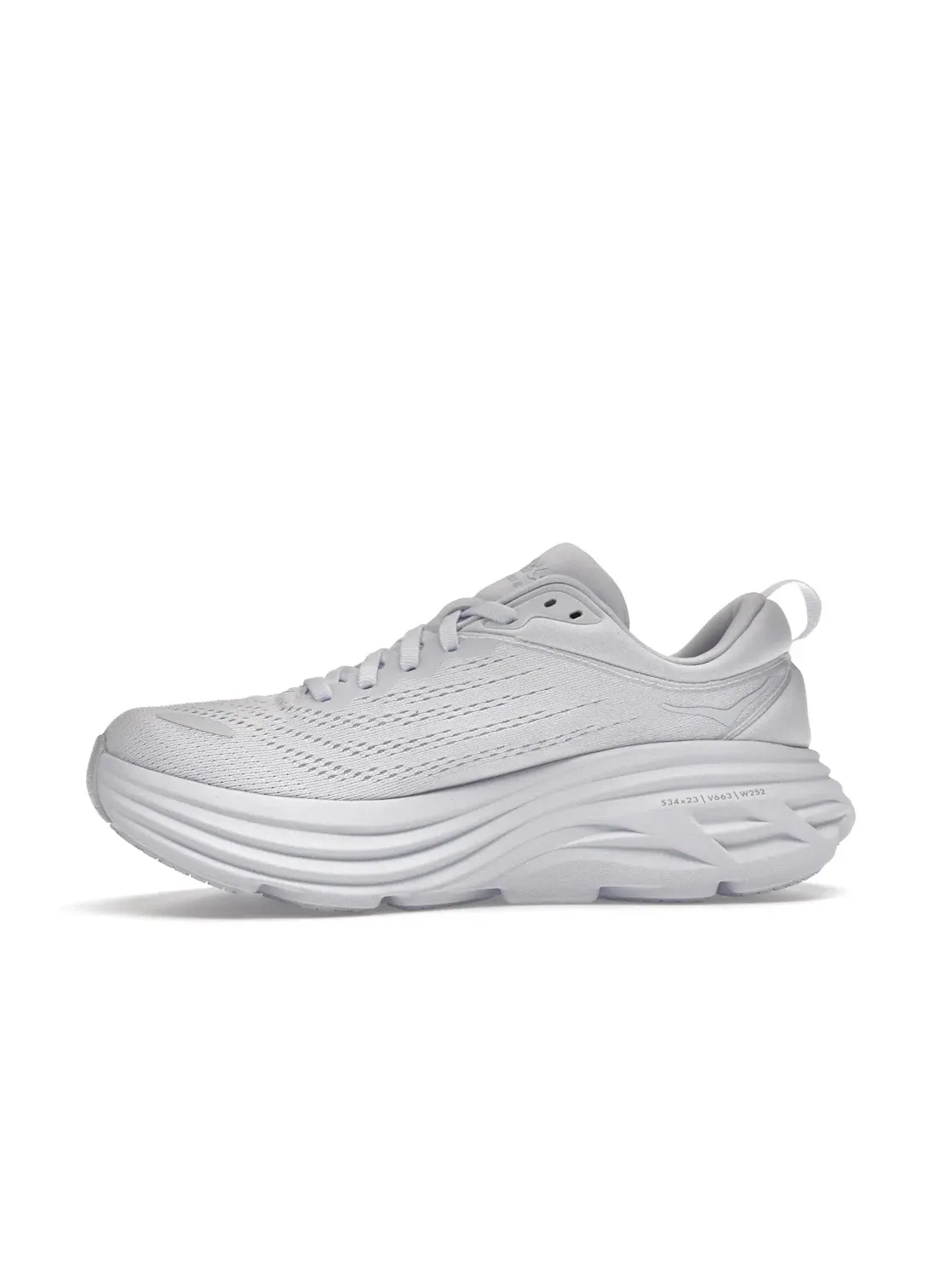 Женские кроссовки с максимальной амортизацией Hoka One One Bondi 8 — изображение 3 из 4, белый/белый